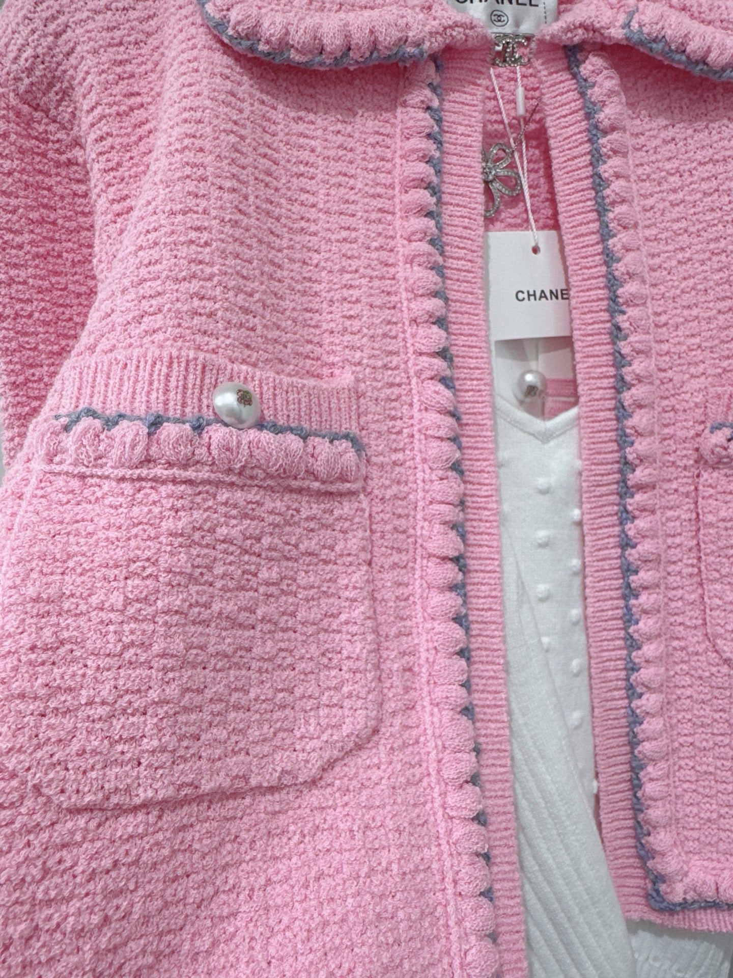 CC 25 Pink Cardigan Jacket  Cotton Silk 226820