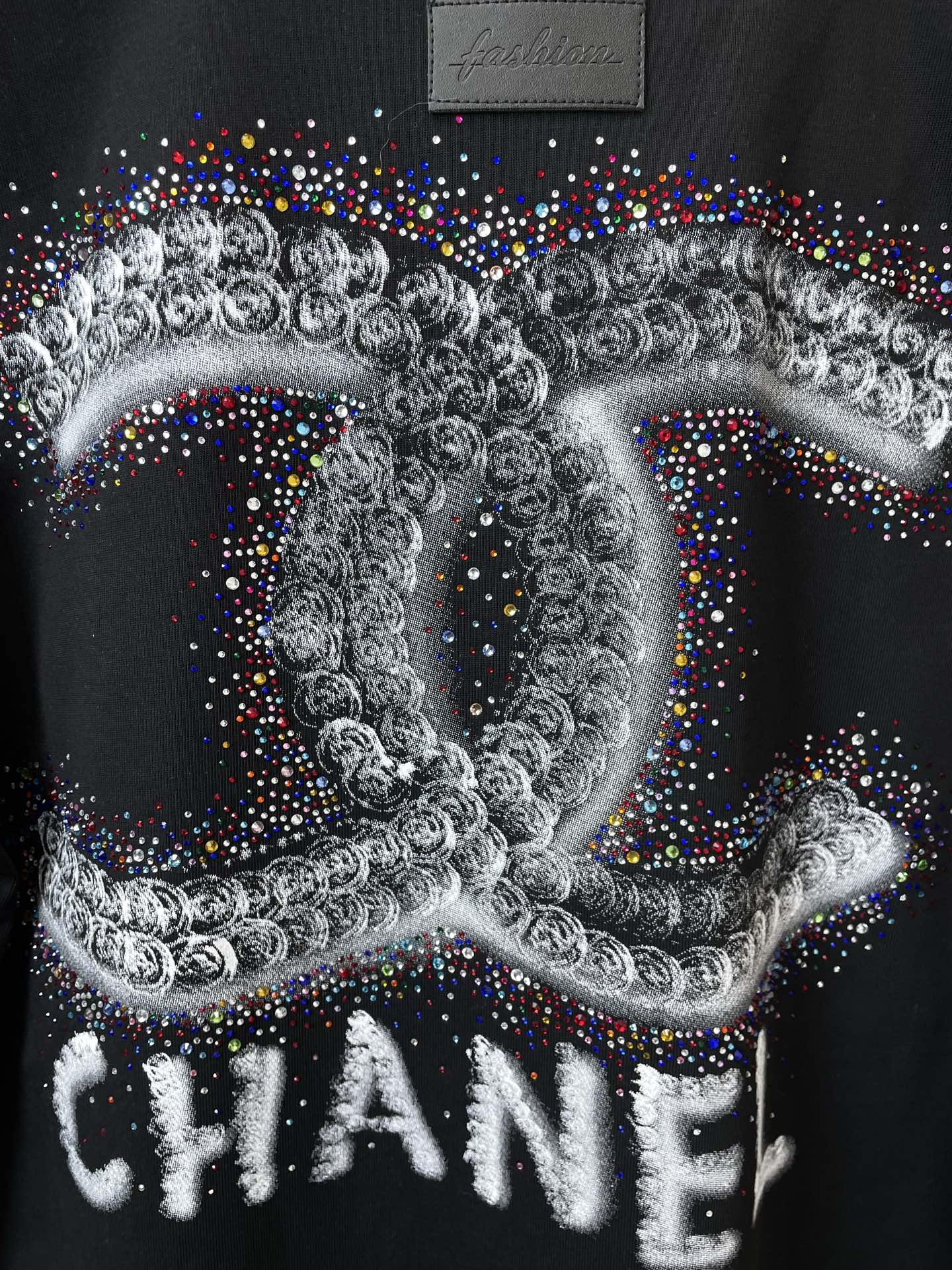 CC 2026 Short Sleeve T-Shirt Rhinestone Cotton 150799
