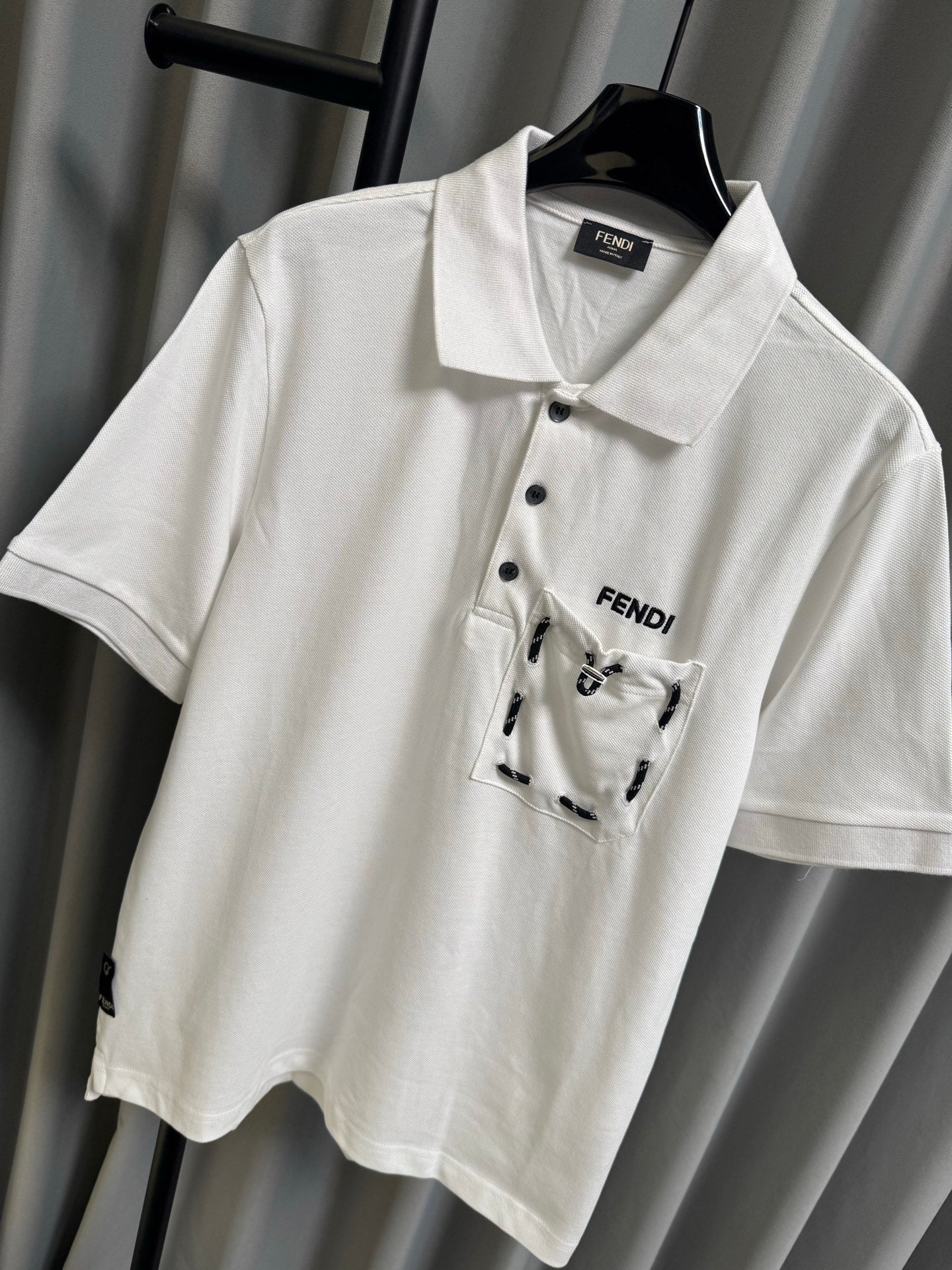 Fendi 2026 Men's Short-Sleeve Polo Shirt Cotton 830414