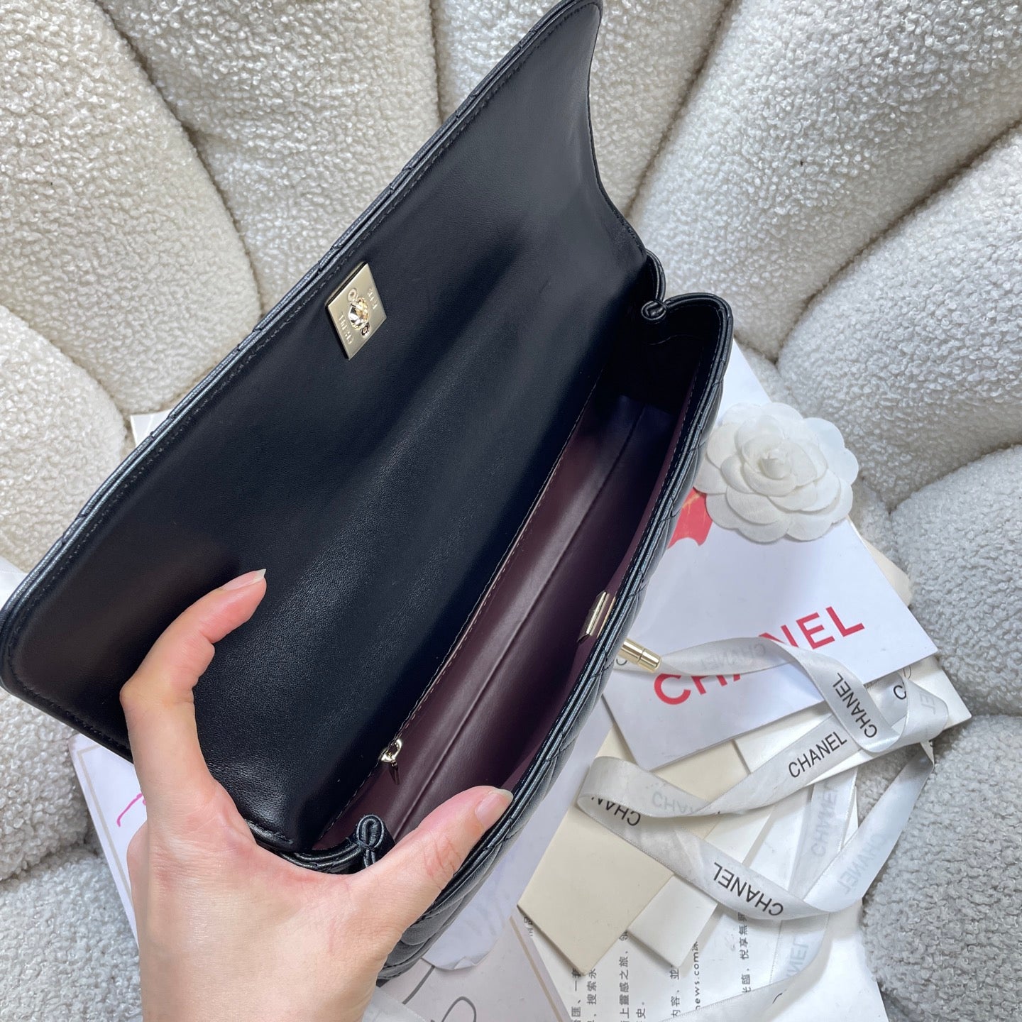 Chanel 2026 Coco Handle Bag 32cm Multicolor Calfskin