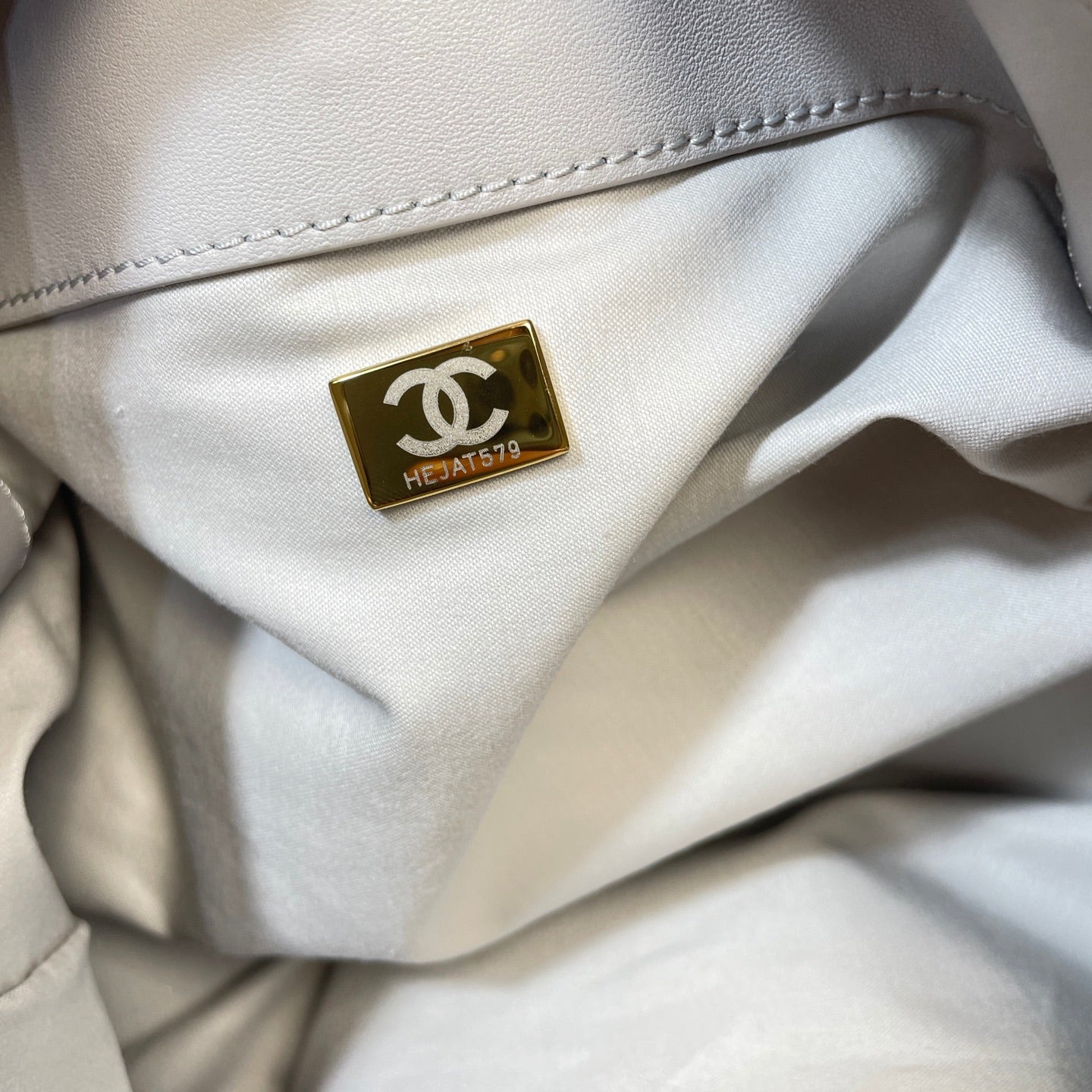 Chanel 2026 Hobo Shoulder Bag 34cm Lambskin With Light Gold Logo
