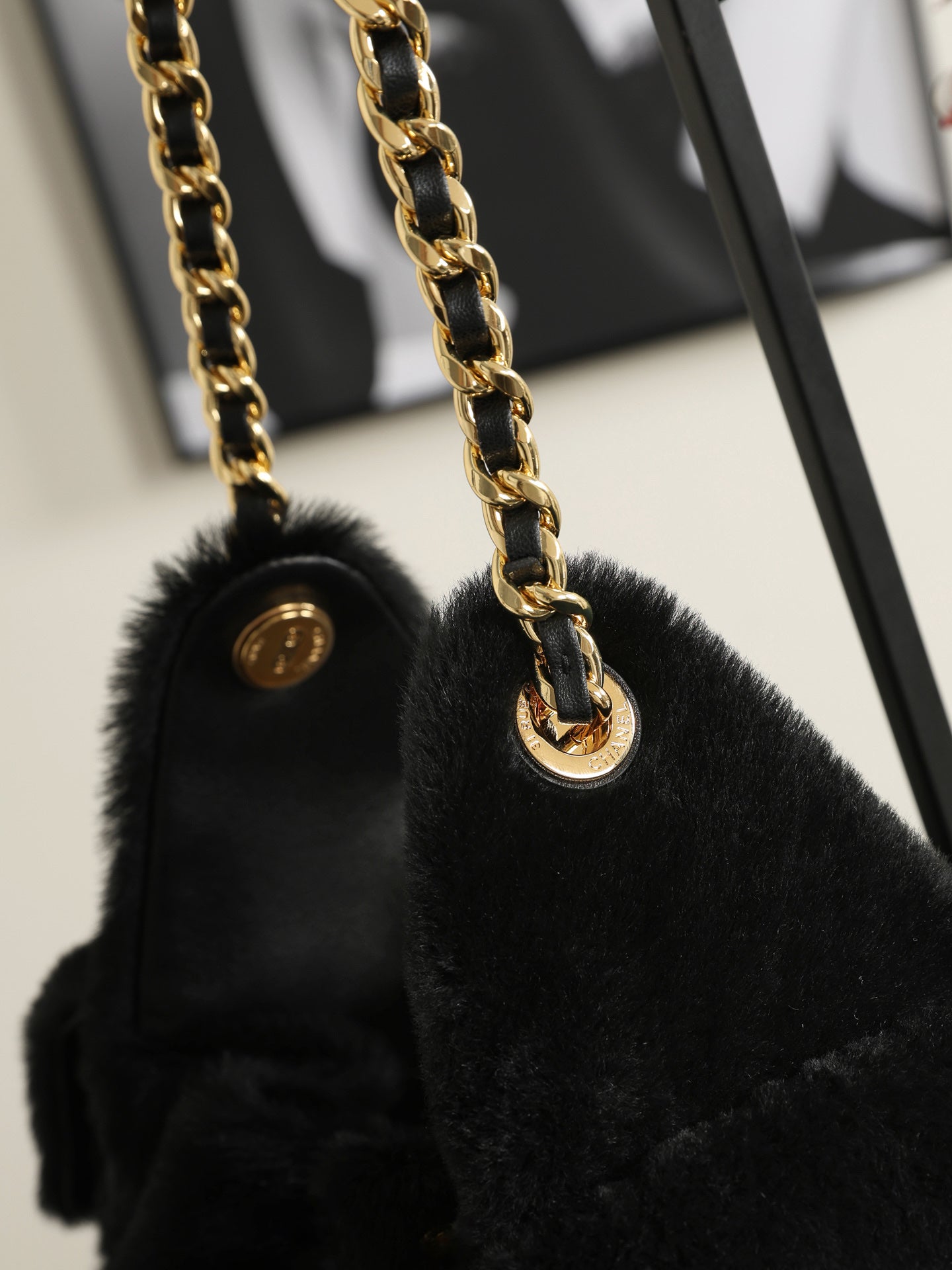 Chanel 2026 Hobo Bag 30cm Black Ponyhair