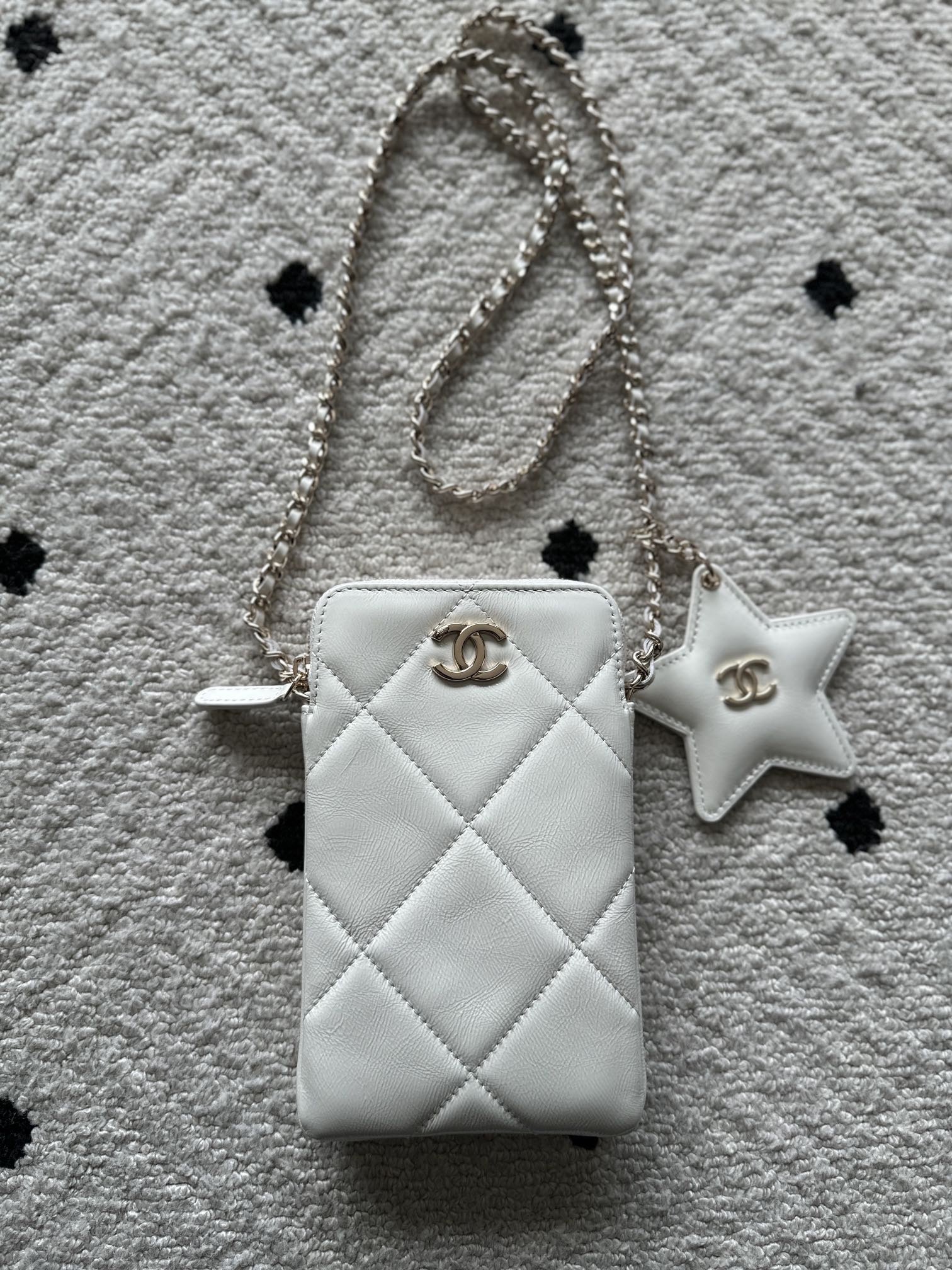 Chane 2026 Phone Case With Star Calfskin