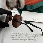 AVIATOR FRAME SUNGLASSES G8204 IN METAL