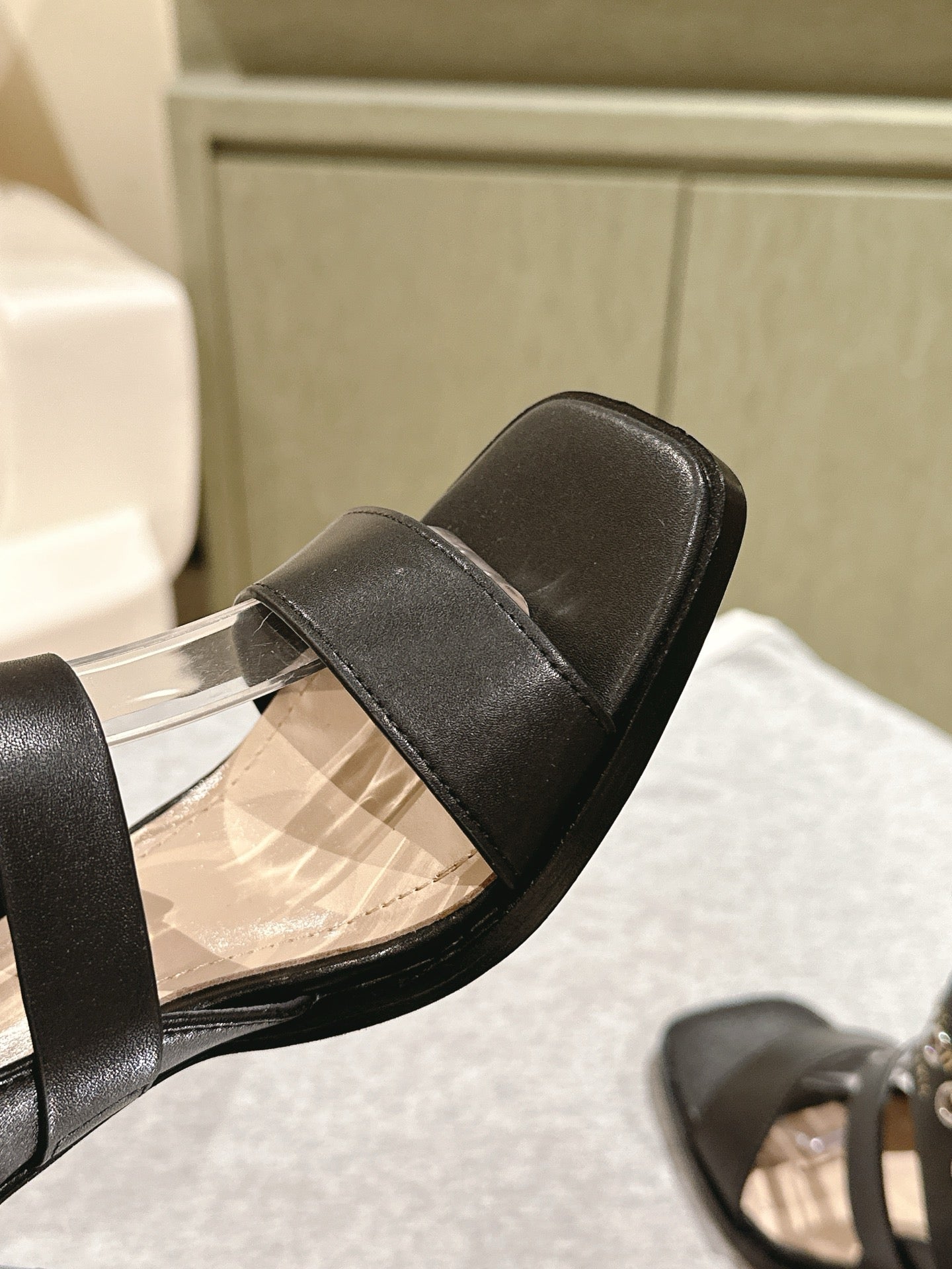 CD 25 Punk Heeled Sandal Lambskin with Leather Buckle 241953