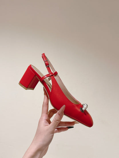 CD 25 Slingback Heels Cowhide 241760