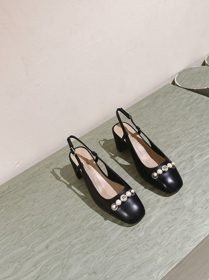 CD 25 Slingback Heels Cowhide 241760
