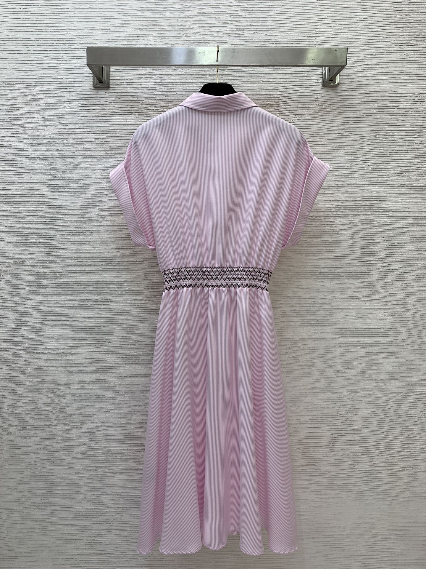 MiuMiu 2026 Striped Dress Cotton 402676