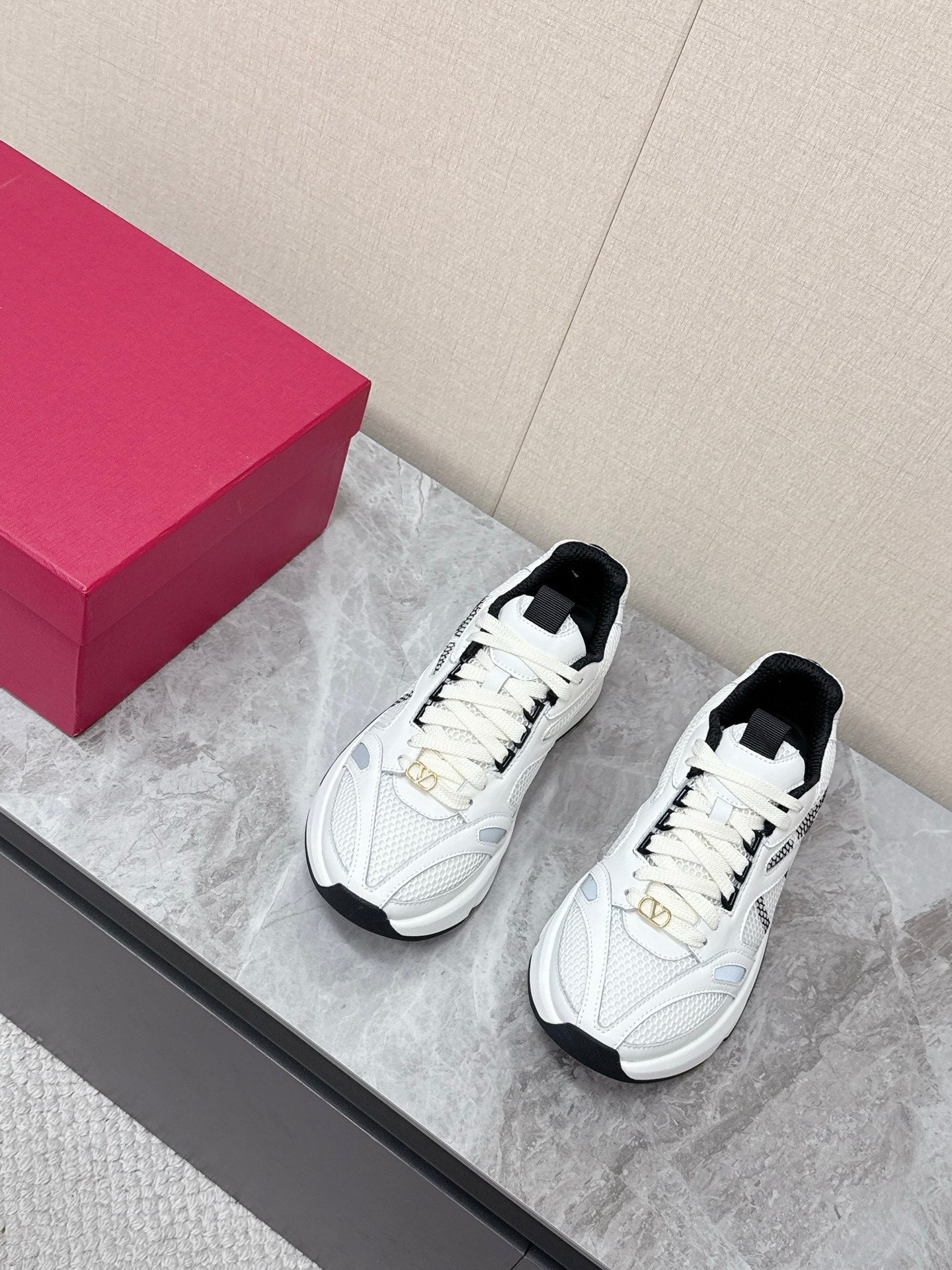 Valentino VLogo Pace Sneakers Mesh Leather 866605
