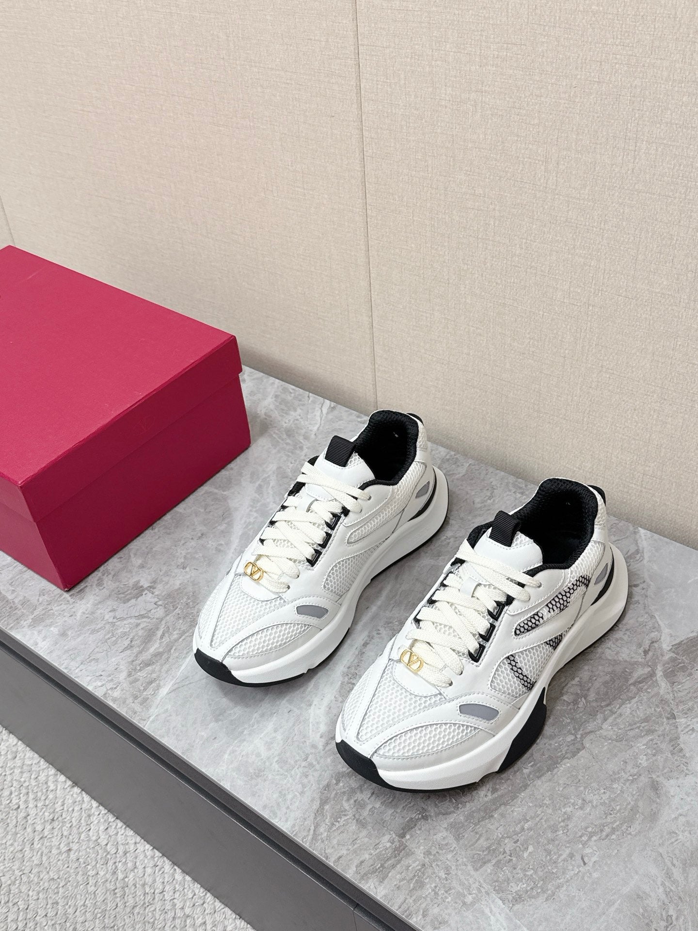 Valentino VLogo Pace Sneakers Mesh Leather 866605