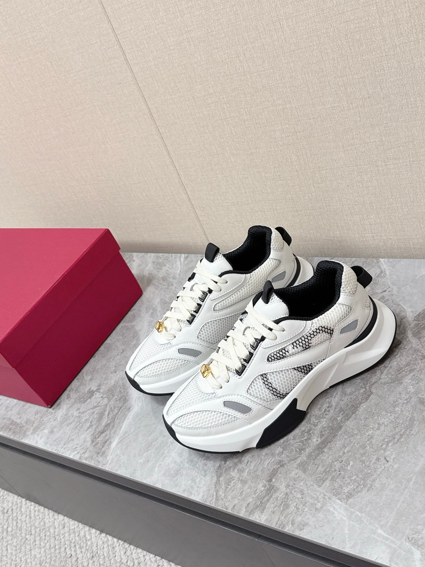 Valentino VLogo Pace Sneakers Mesh Leather 866605