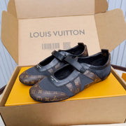 LV 26ss Sneakerina Mary Jane Black Brown Cowhide 674023
