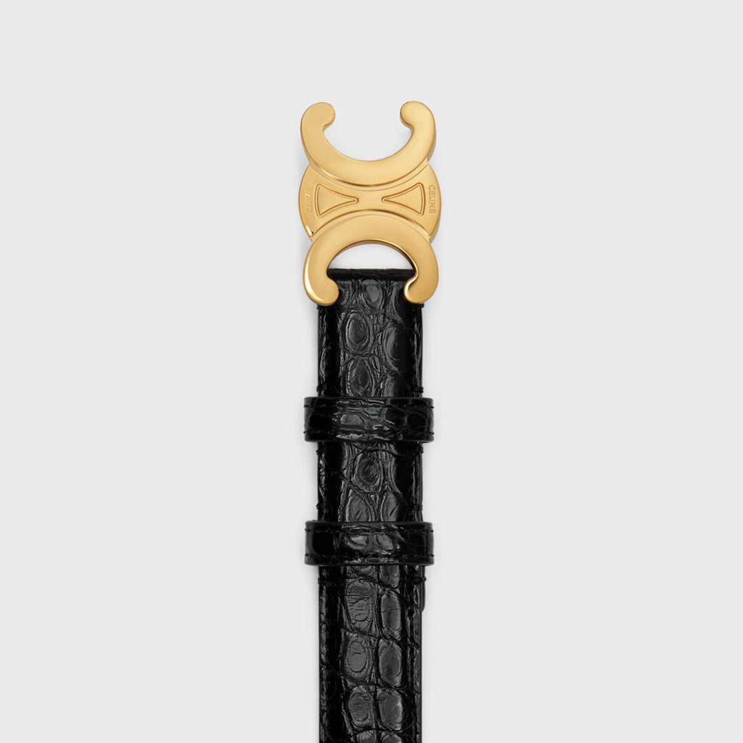 CEL Gold Buckle Belt Calfskin 176670