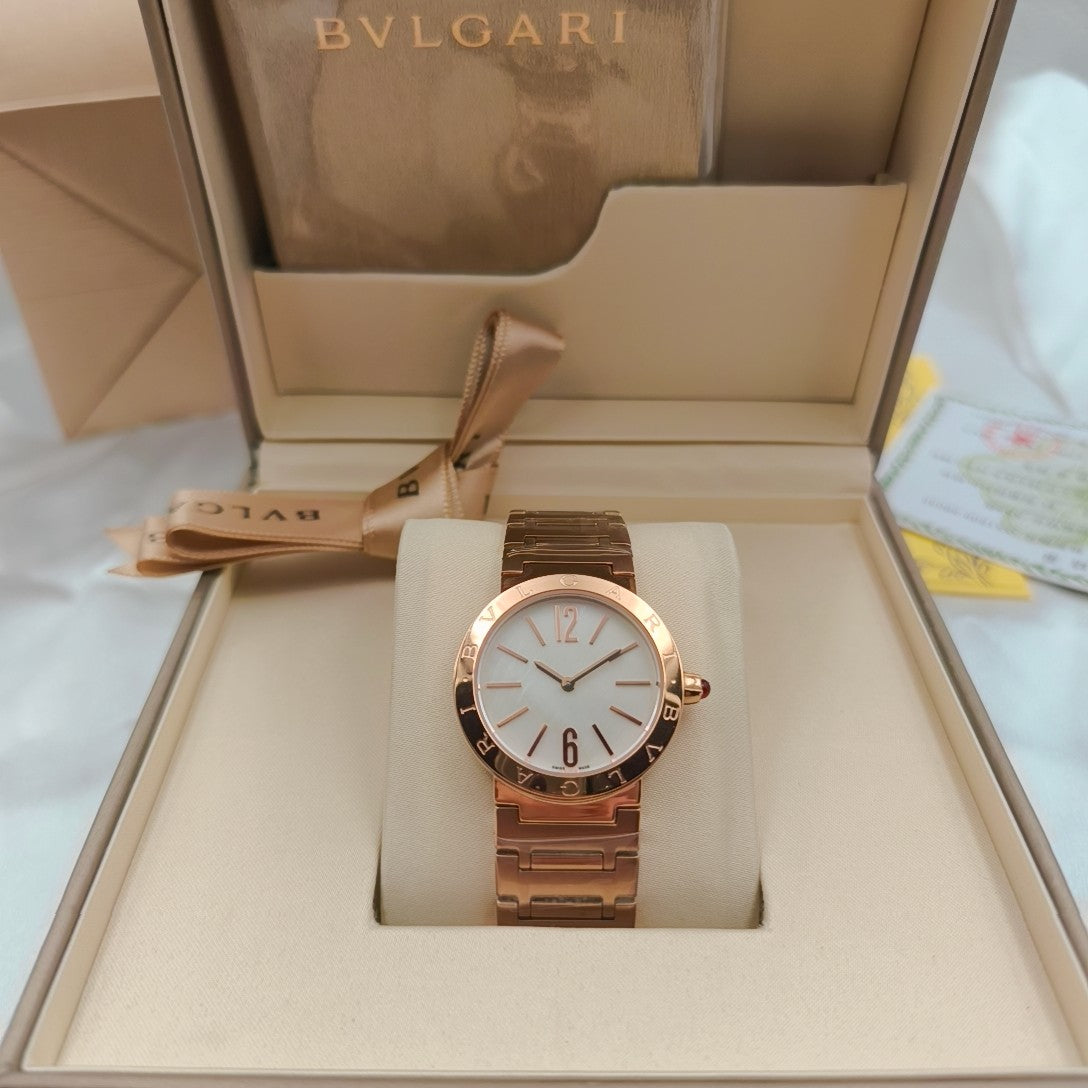BVLGARI 33mm Pink Gold Case