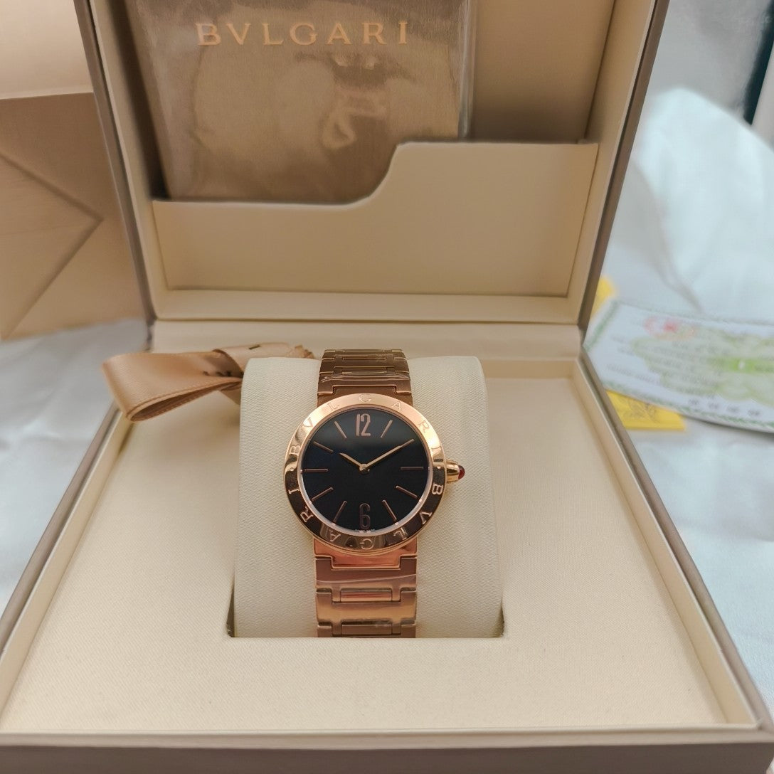 BVLGARI 33mm Pink Gold Case
