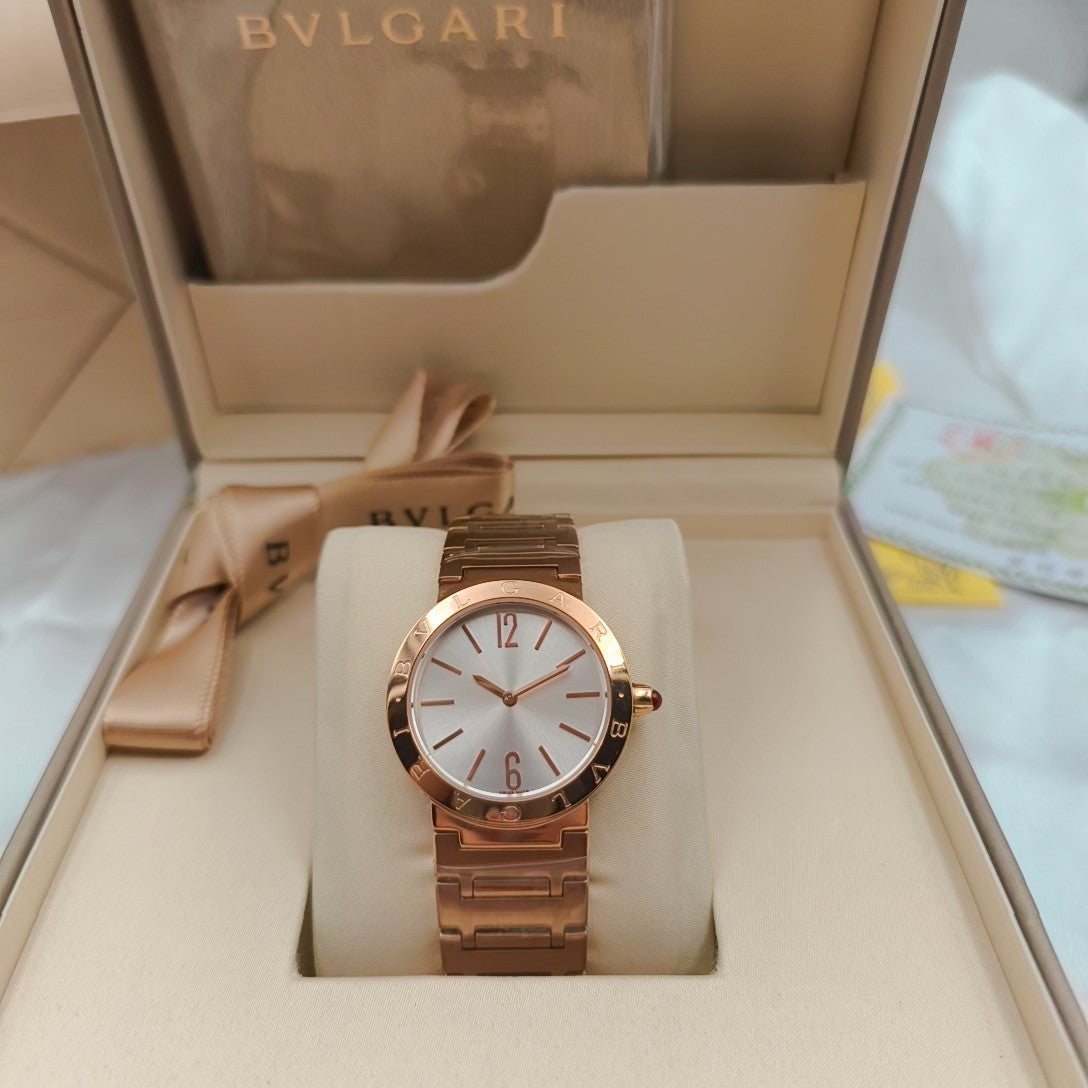 BVLGARI 33mm Pink Gold Case