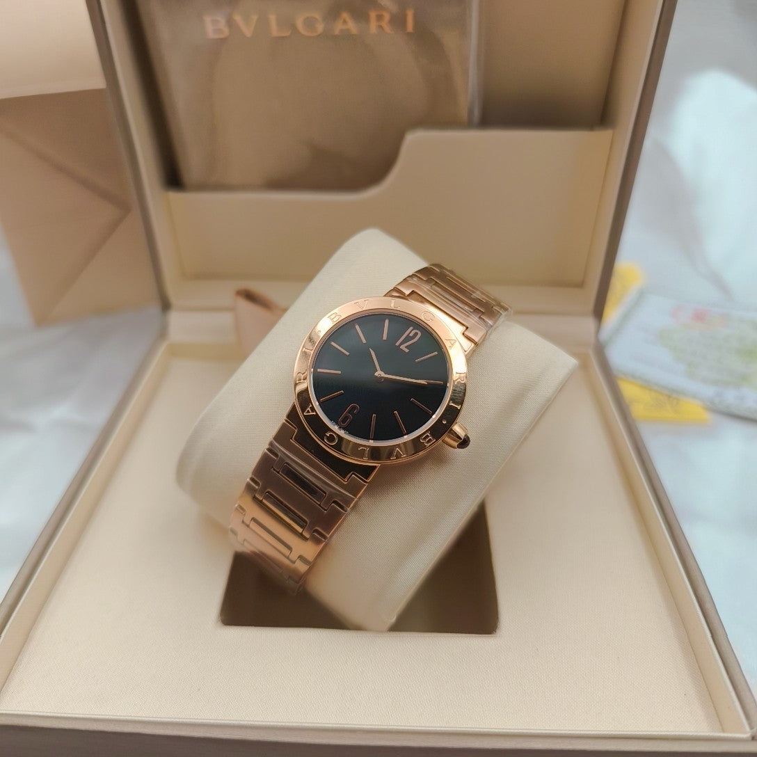 BVLGARI 33mm Pink Gold Case