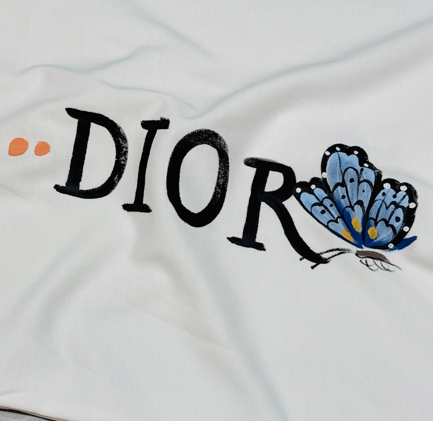 CD 2026 Streetwear T-shirt Butterfly Cotton 316509