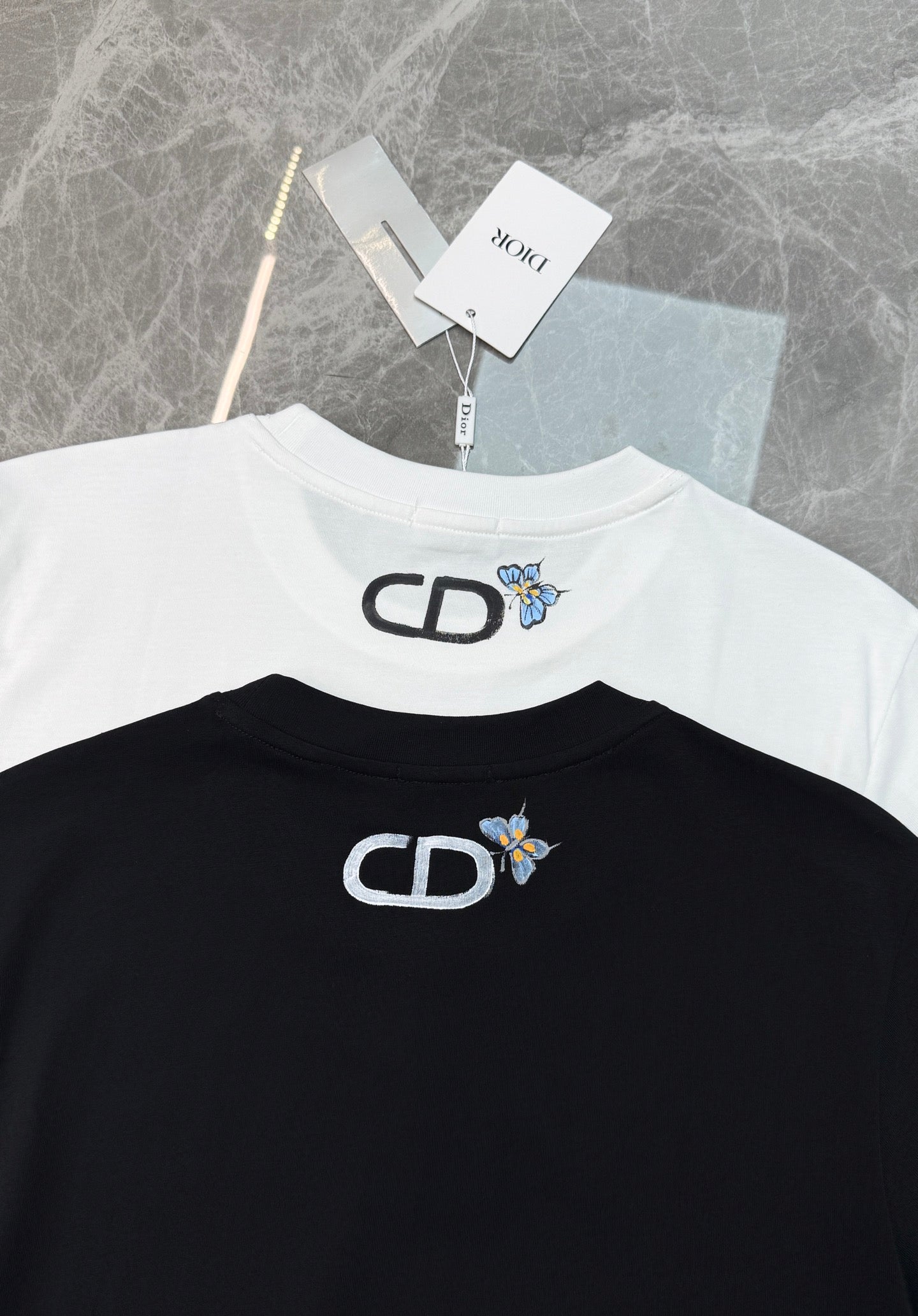CD 2026 Streetwear T-shirt Butterfly Cotton 316509