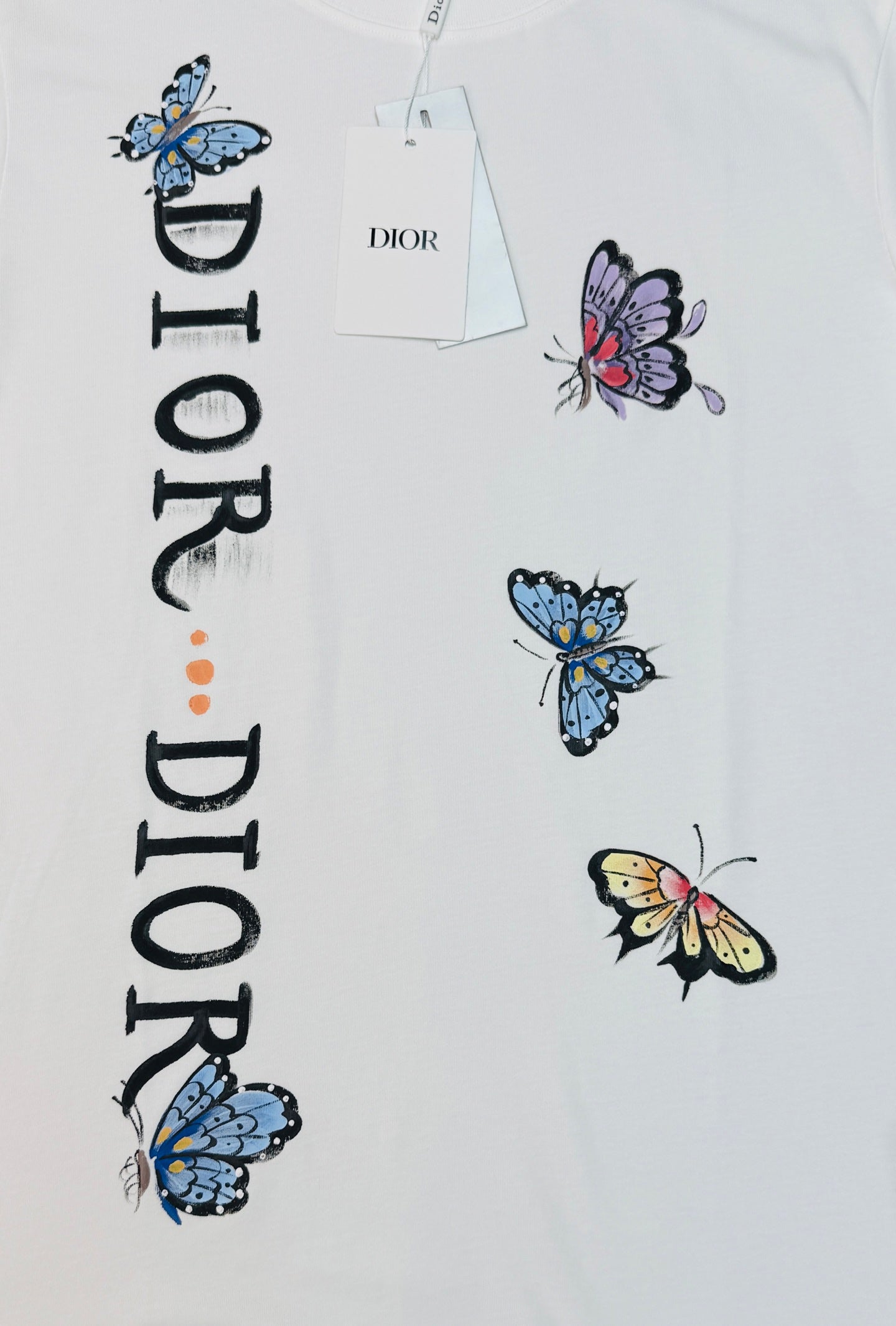 CD 2026 Streetwear T-shirt Butterfly Cotton 316509