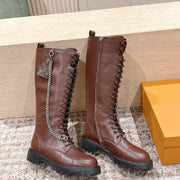 LV 25 Martin Boots Brown Cowhide 576914