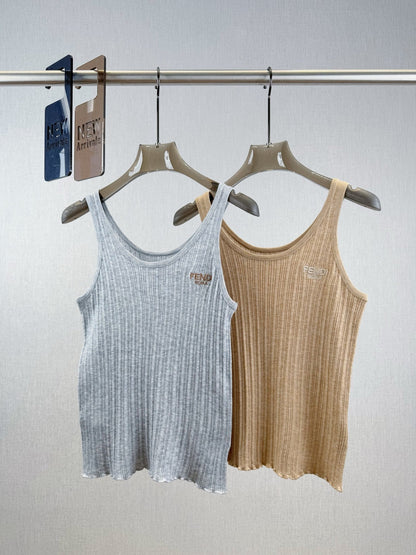 Fendi Tank Top Wool Fabric 232704