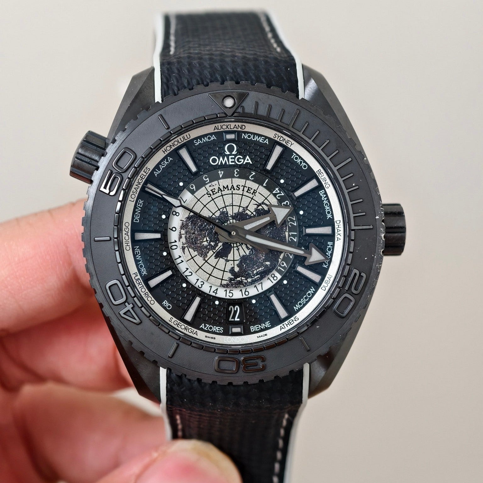 Omega Seamaster Planet Ocean Worldtimer 45.5mm Watch