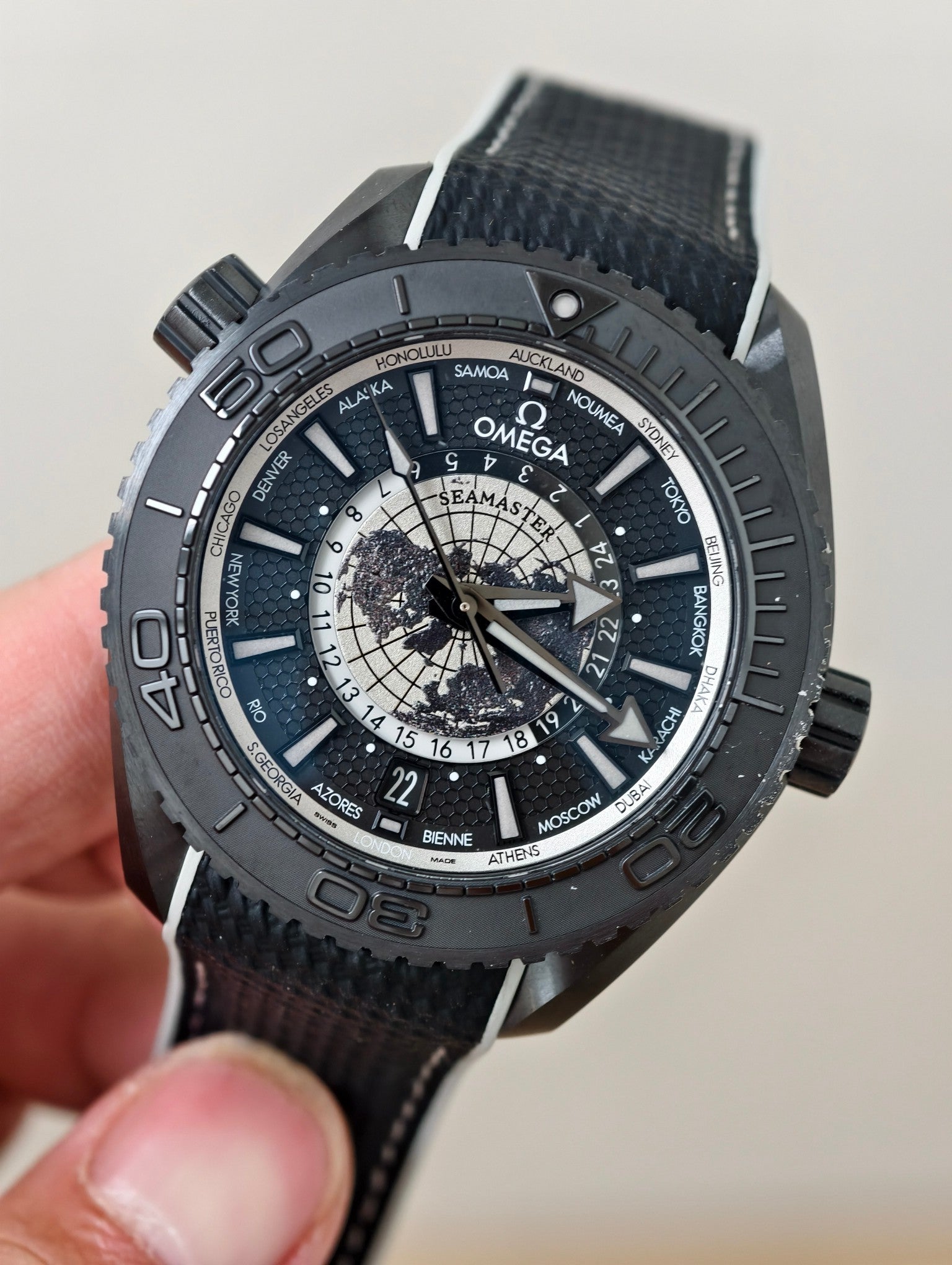 Omega Seamaster Planet Ocean Worldtimer 45.5mm Watch