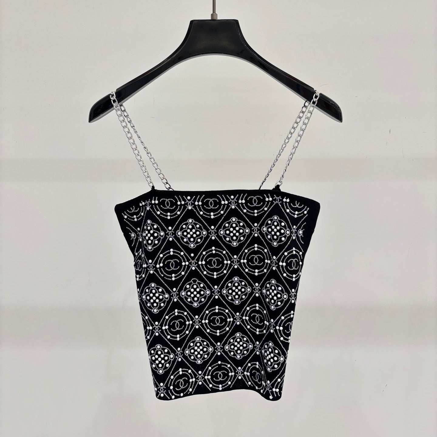 Chanel 2026 Camisole Black mix White Tencel 394727