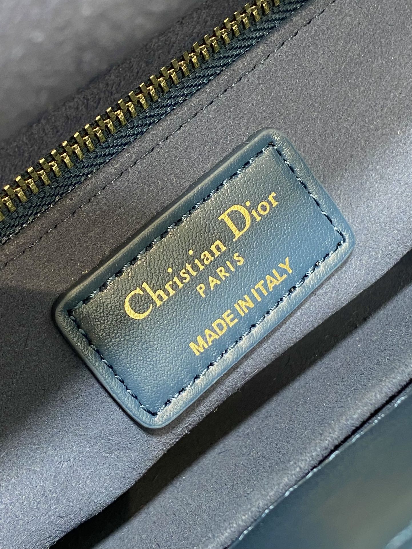 Dior 2026 Mini Lady Dior Bag Dark Blue Lambskin 247370