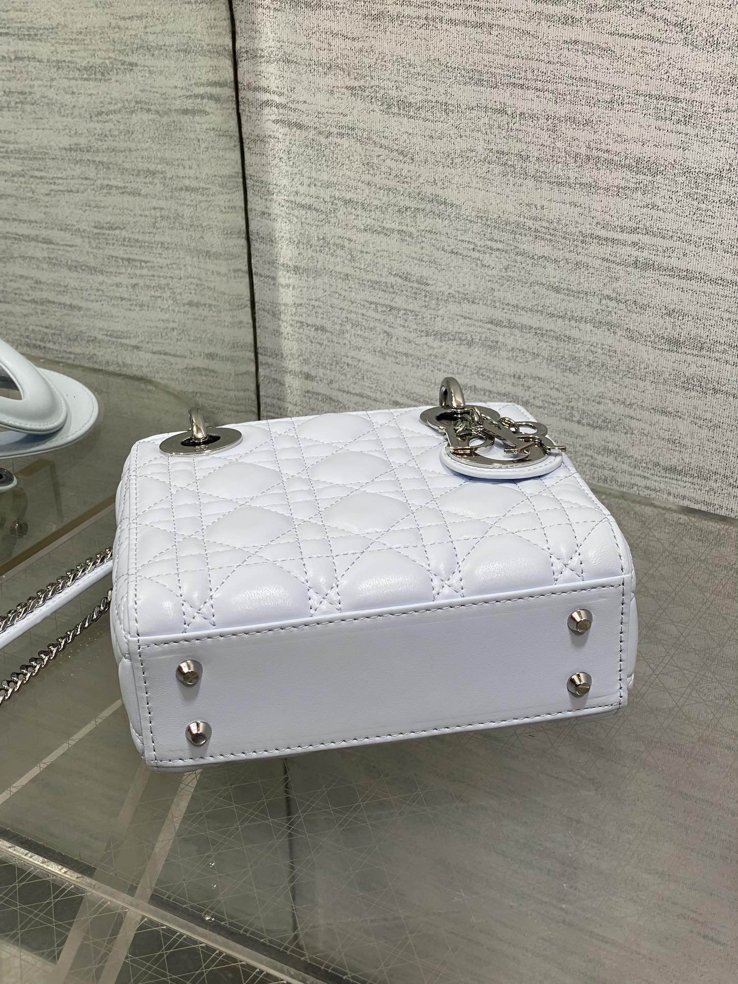 Dior 2026 Mini Lady Dior Bag Glacier Blue Lambskin 270717