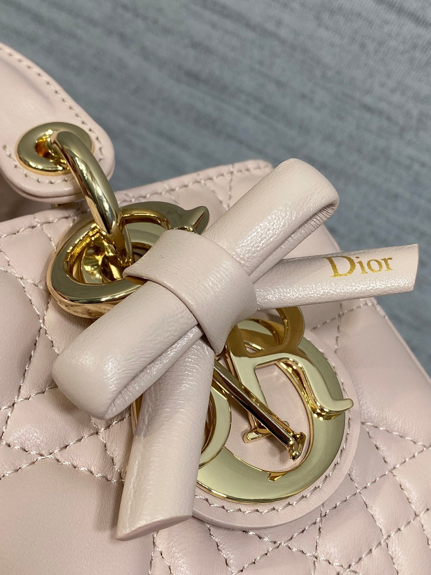 Dior 2026 Bow D-Joy Micro Bag Power Pink Lambskin 284125