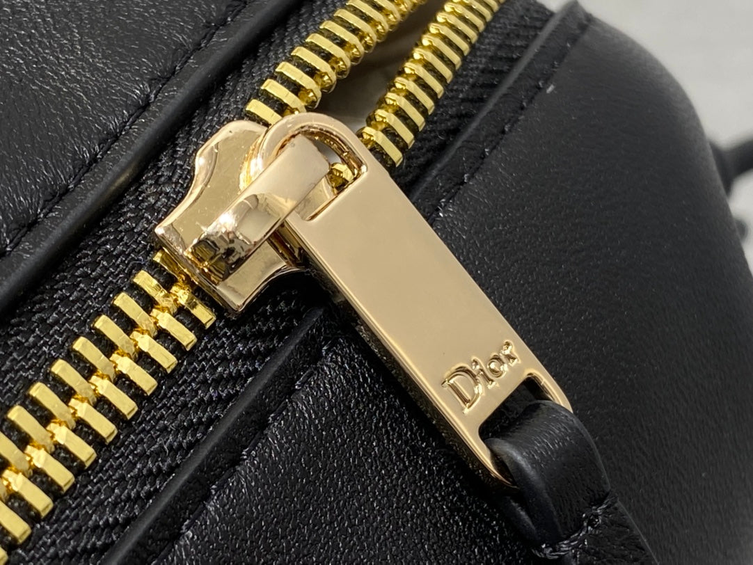 Dior 2026 Bow Pouch 20cm Black Lambskin 284145