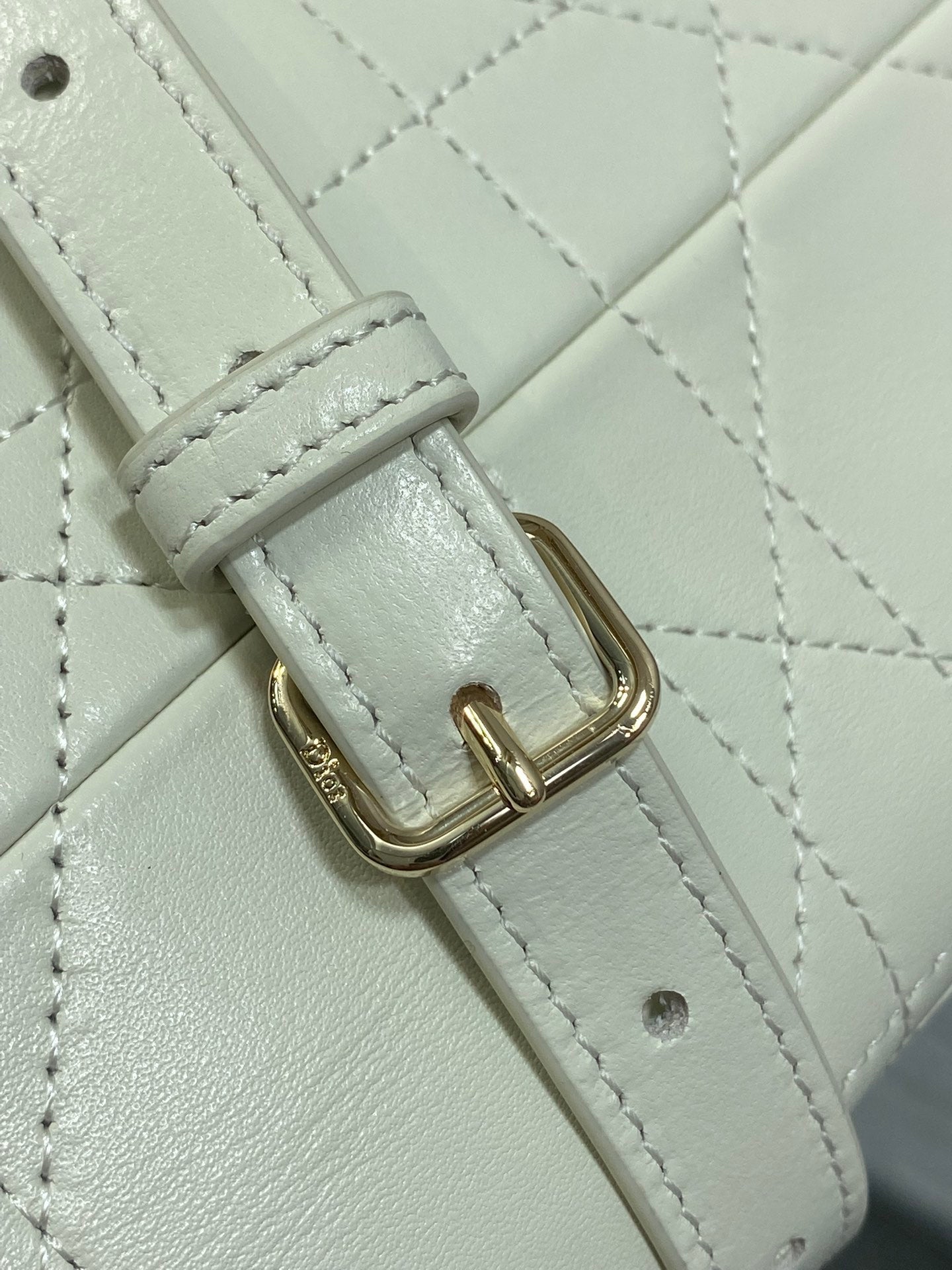 Dior 2026 Trianon Bag 25cm White Lambskin 286604