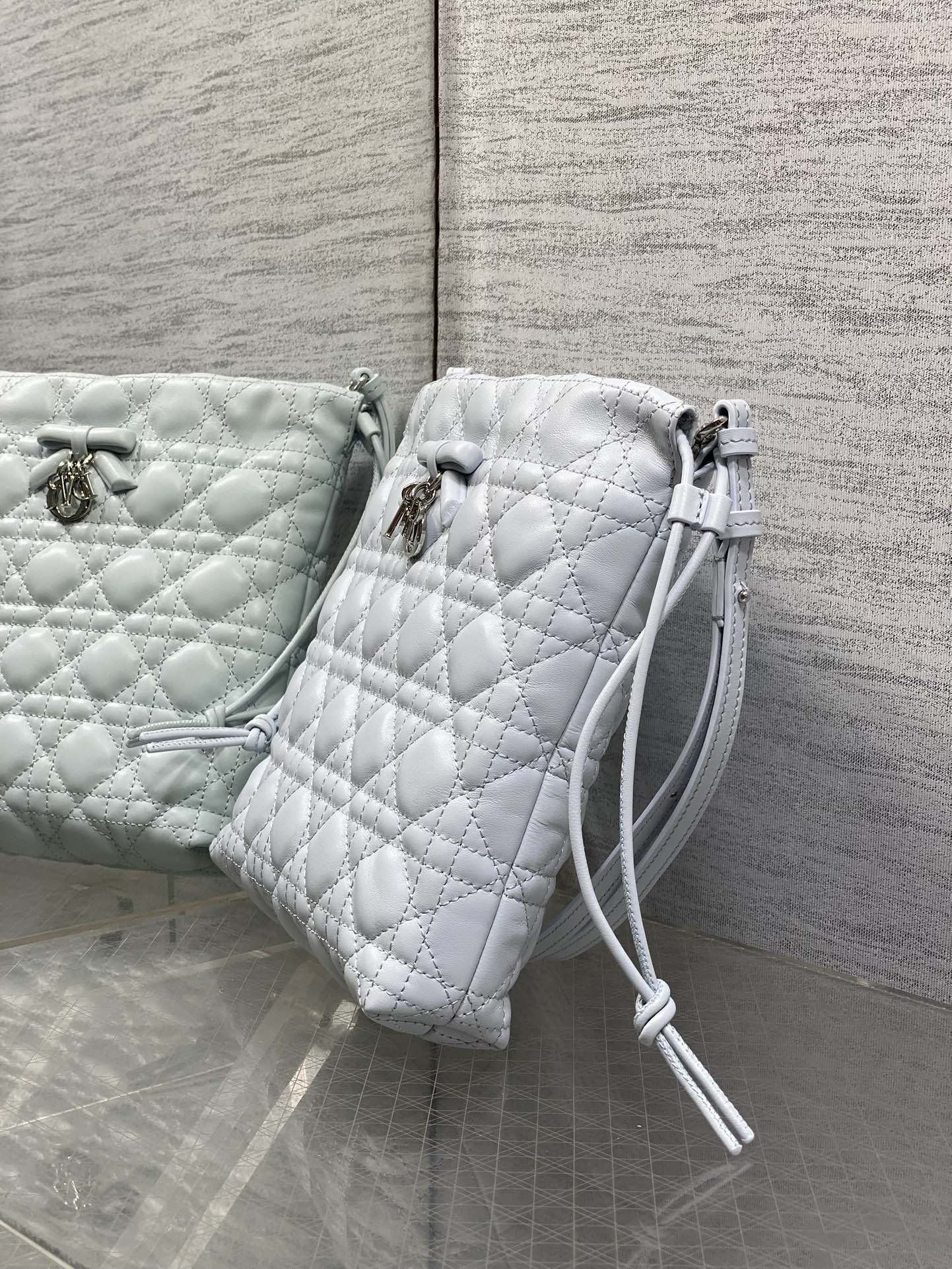 Dior 2026 Bow Adiorable Quilted Lucky Bag 22cm Cannage Lambskin