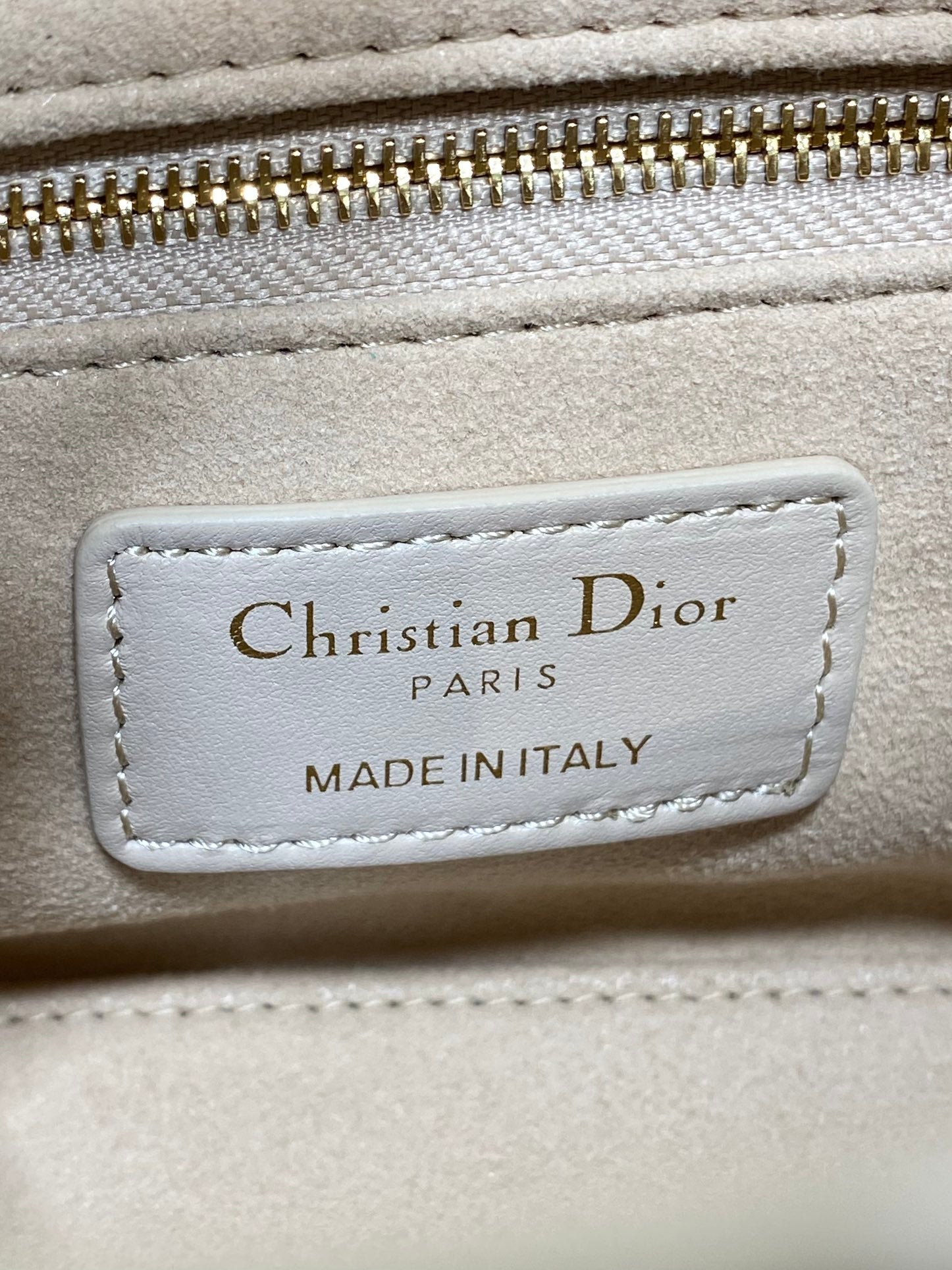 Dior 2026 Bow Lady Dior 17cm Beige Burgundy Lambskin 286583