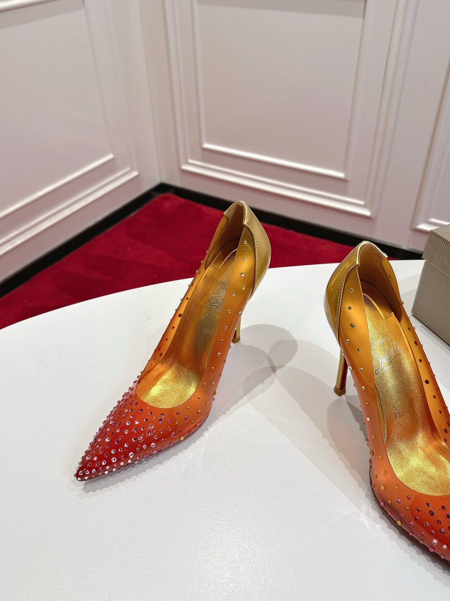 Christian Louboutin 2026 Miss Z Degrastrass Ombré Pumps 100mm Effect PVC Lambskin 780425