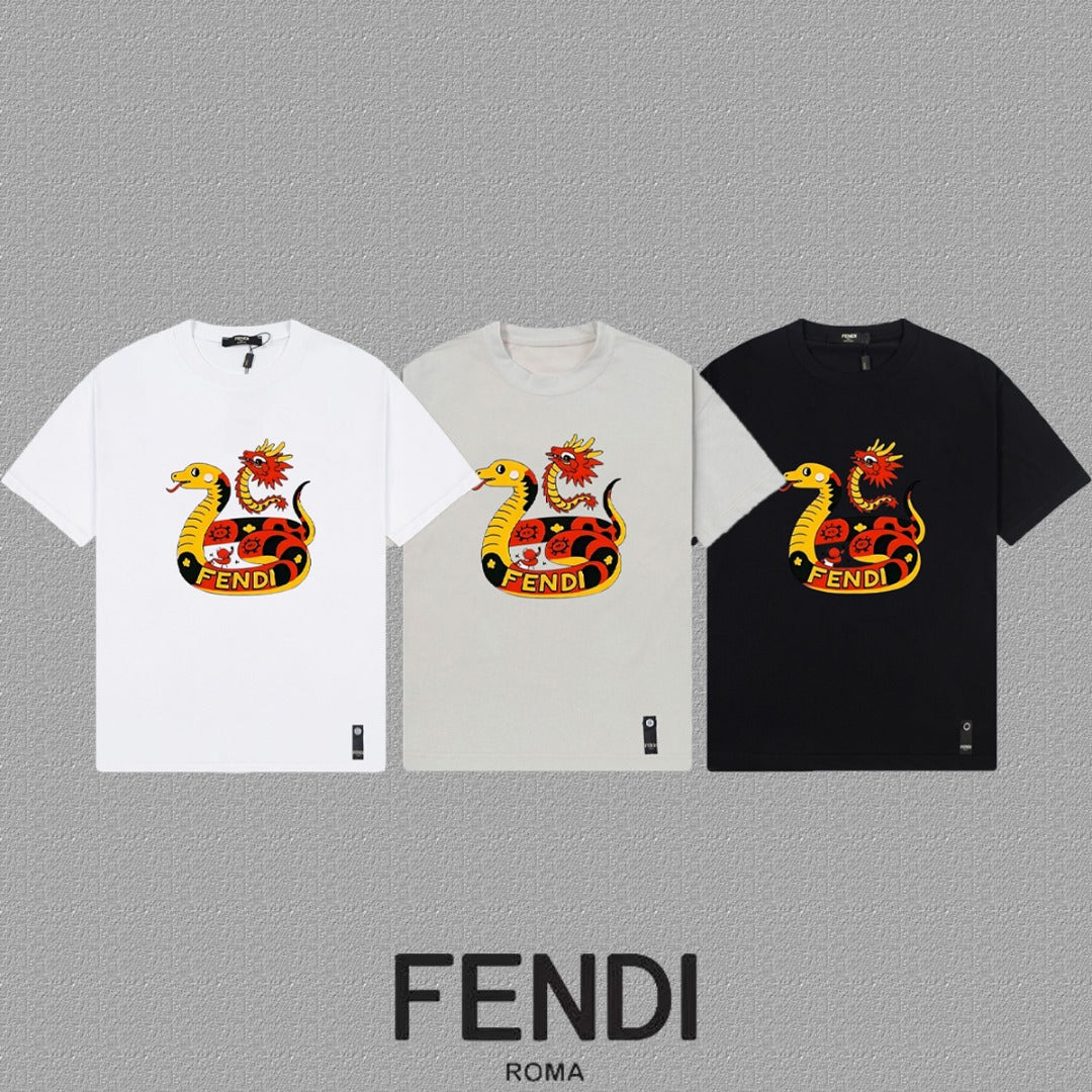 Fendi 2026 Men's Short-Sleeve T-Shirt Cotton 806087