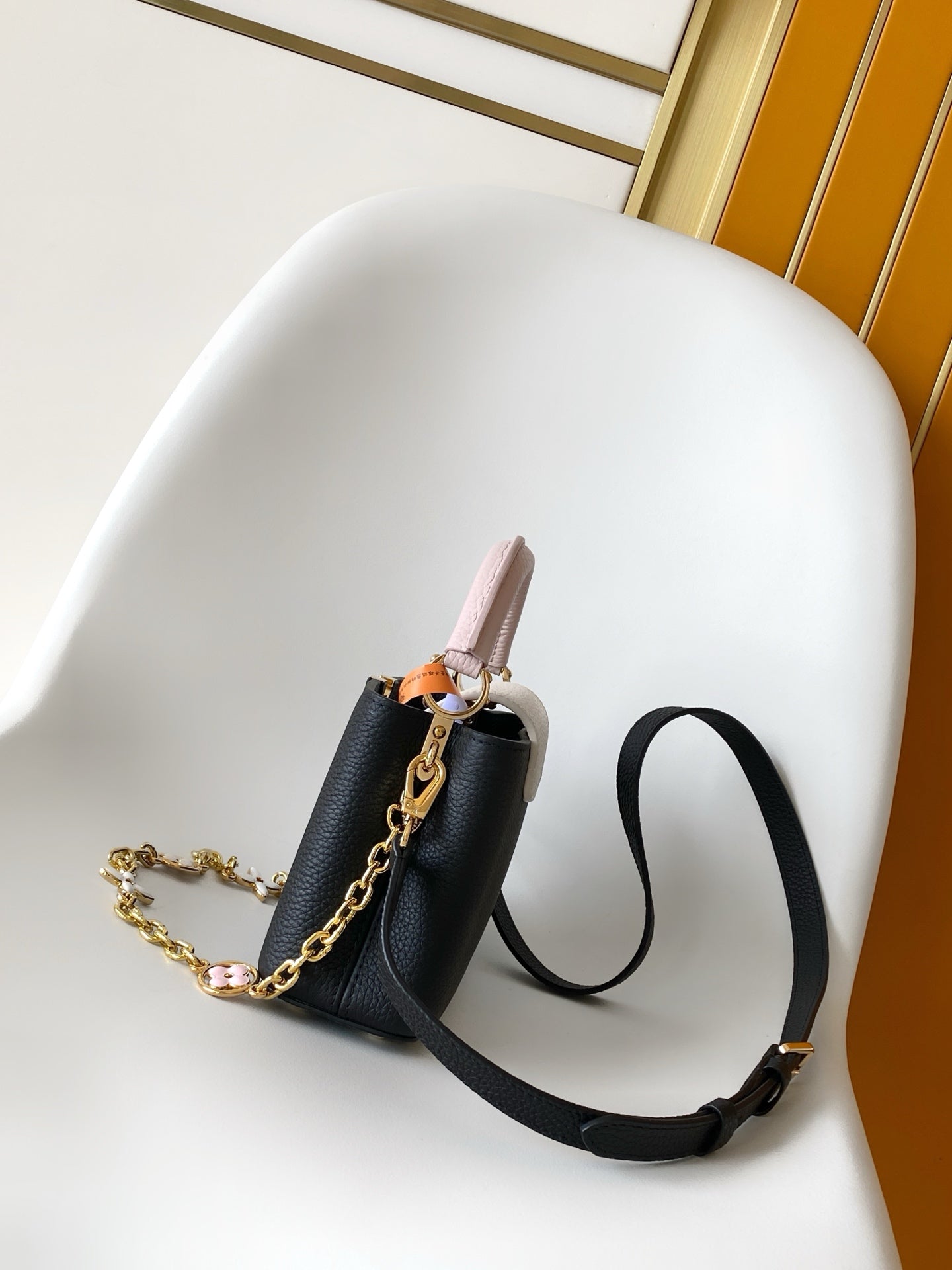 LV 2026 Capucines Bag Black Pink Beige Taurillon Cowhide Leather 281538