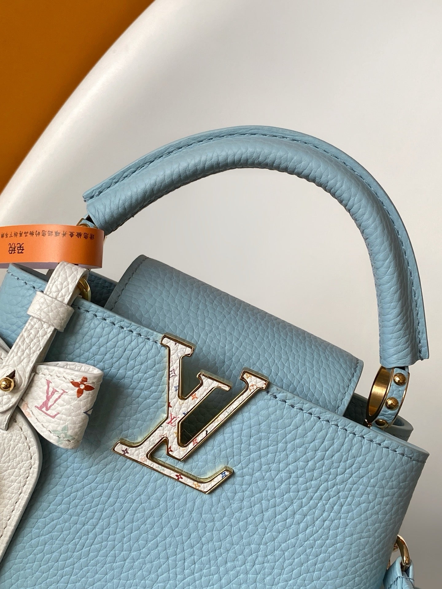 LV x TM 2026 Capucines Bag 27cm Blue Taurillon Cowhide Leather 281421