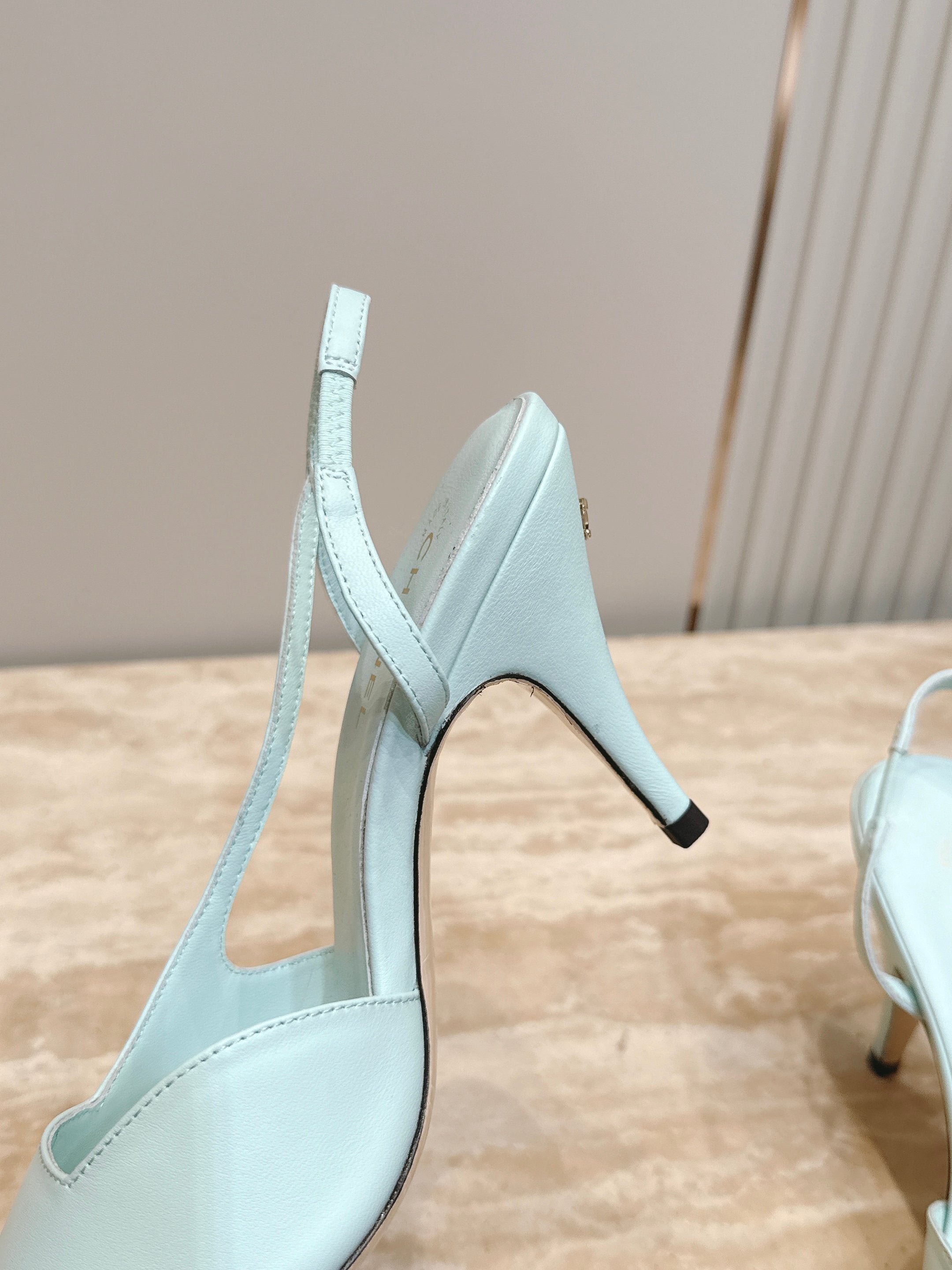 Chanel 2026 Slingback 90mm Fabric Calfskin 898949