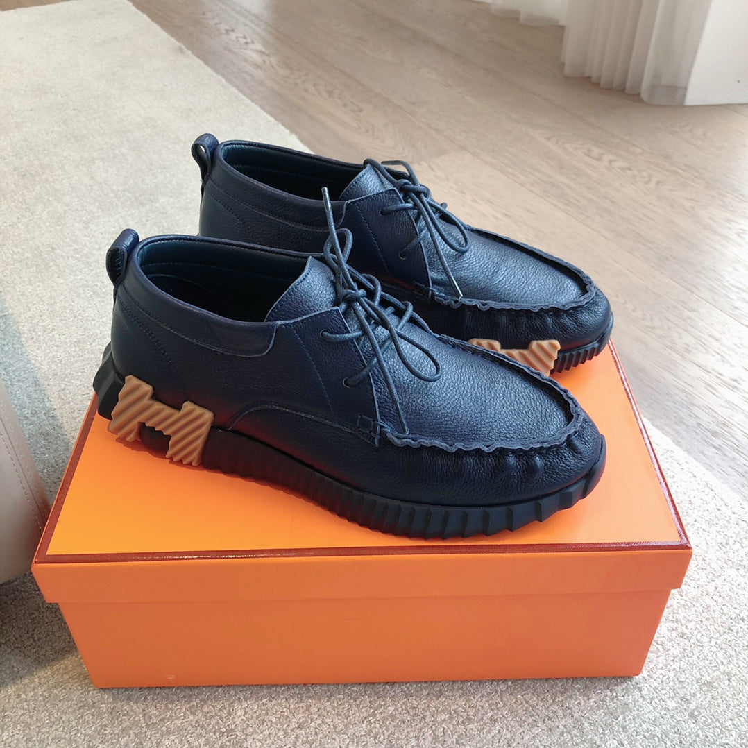 HM Men's Increase Sneaker Navy Blue Cowhide 204373