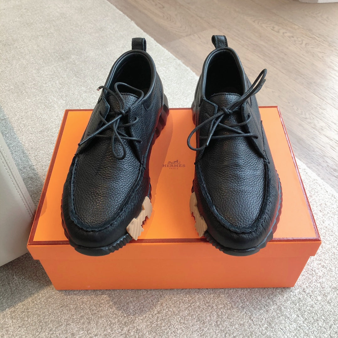 HM Men's Increase Sneaker Black Cowhide 204375