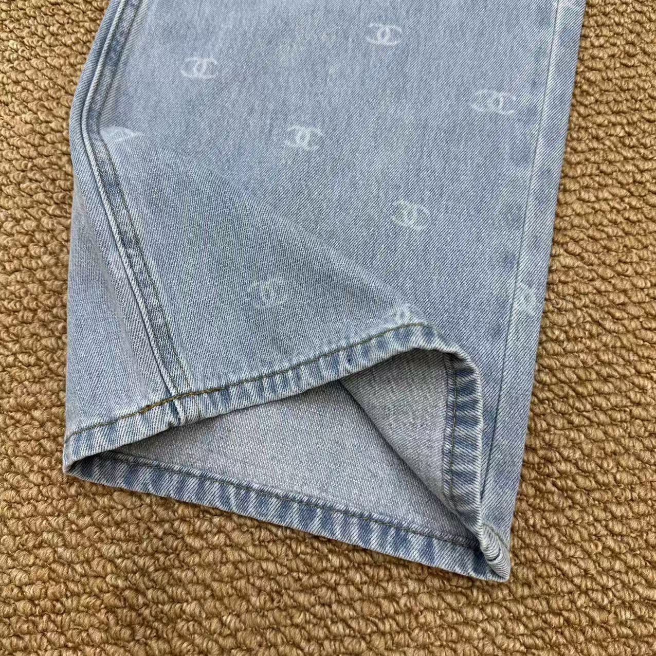 Chanel 2026 Trousers Jean Light Blue Cotton 401621