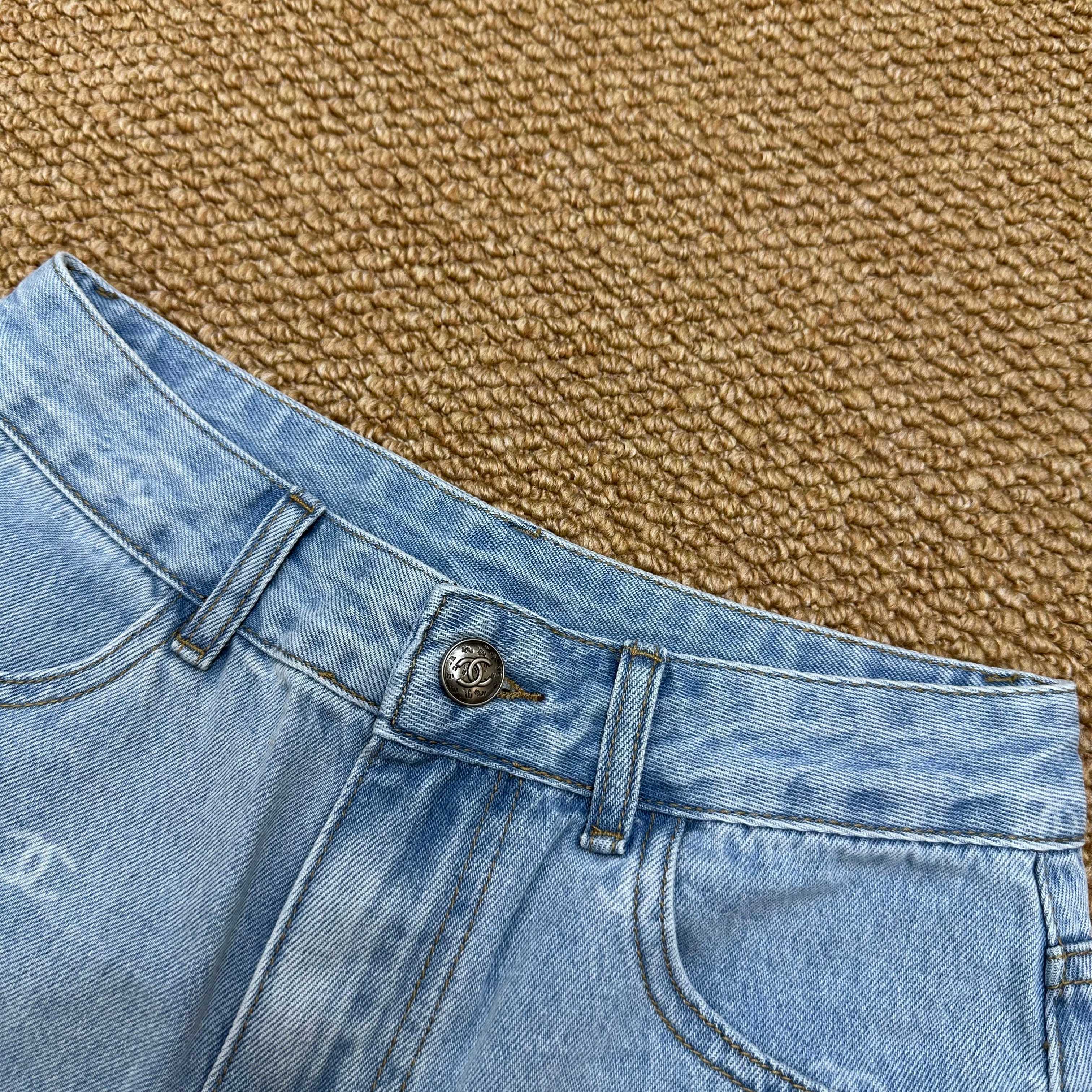 Chanel 2026 Short Demin Blue Cotton 401625