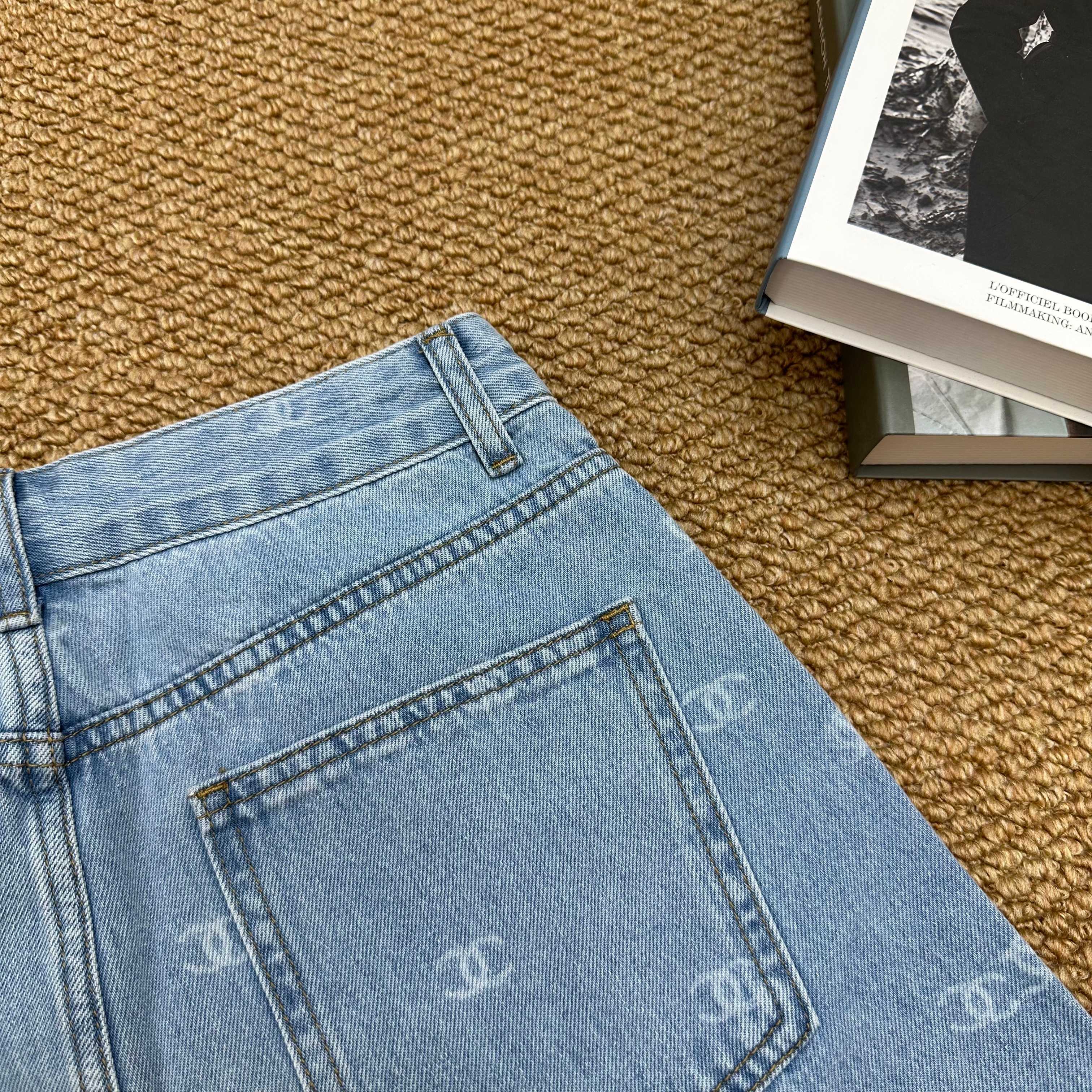 Chanel 2026 Short Demin Blue Cotton 401625