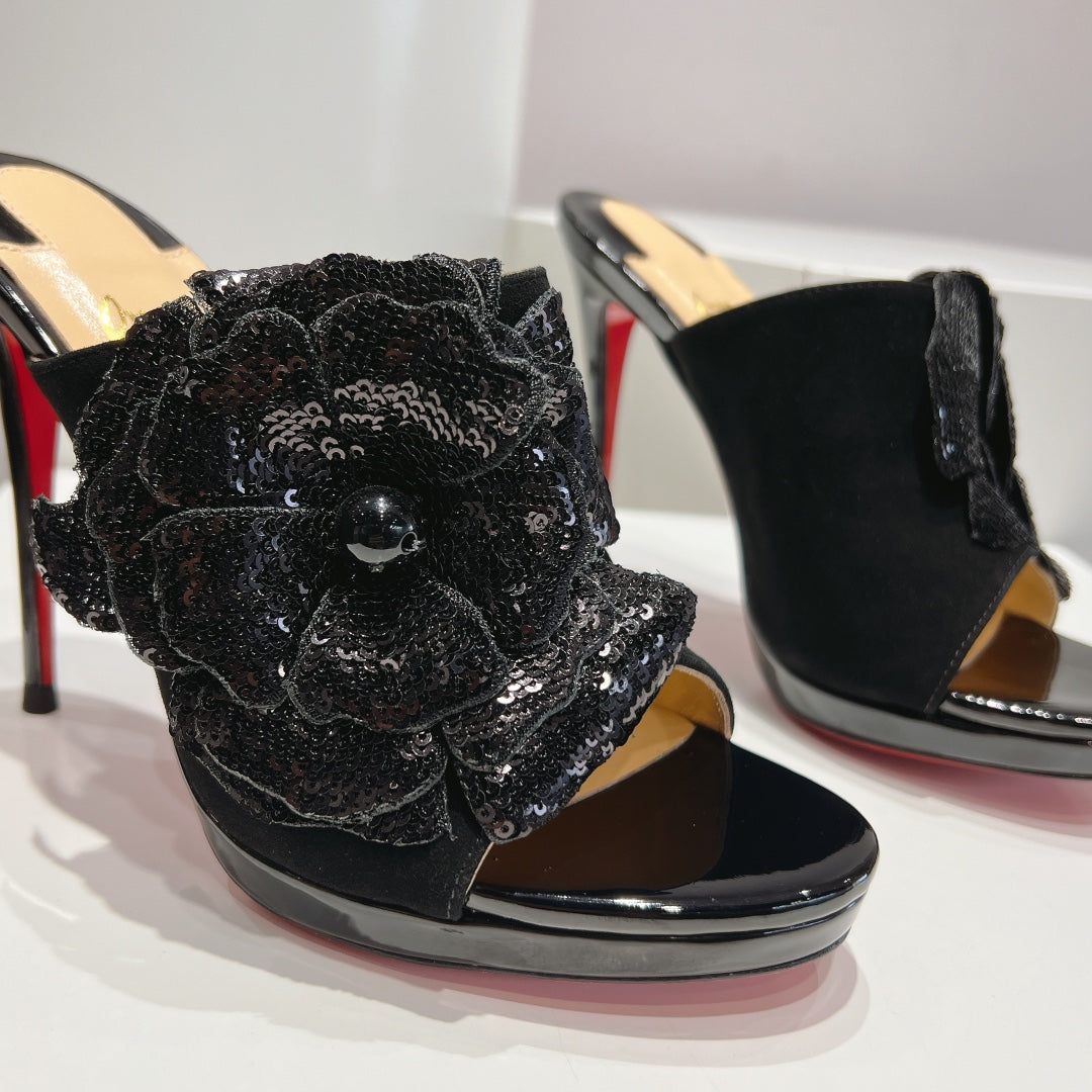 CL 25 Mule High Heel 120mm Suede 240502