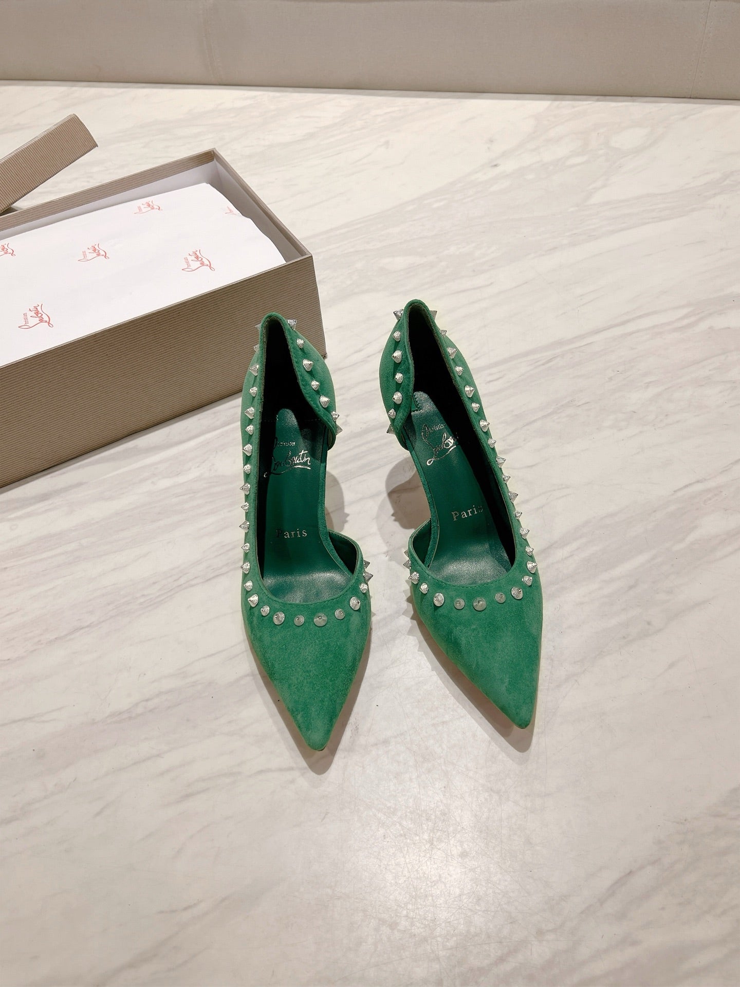 CL 25 Iriza Pumps 8.5cm Green Suede 314904