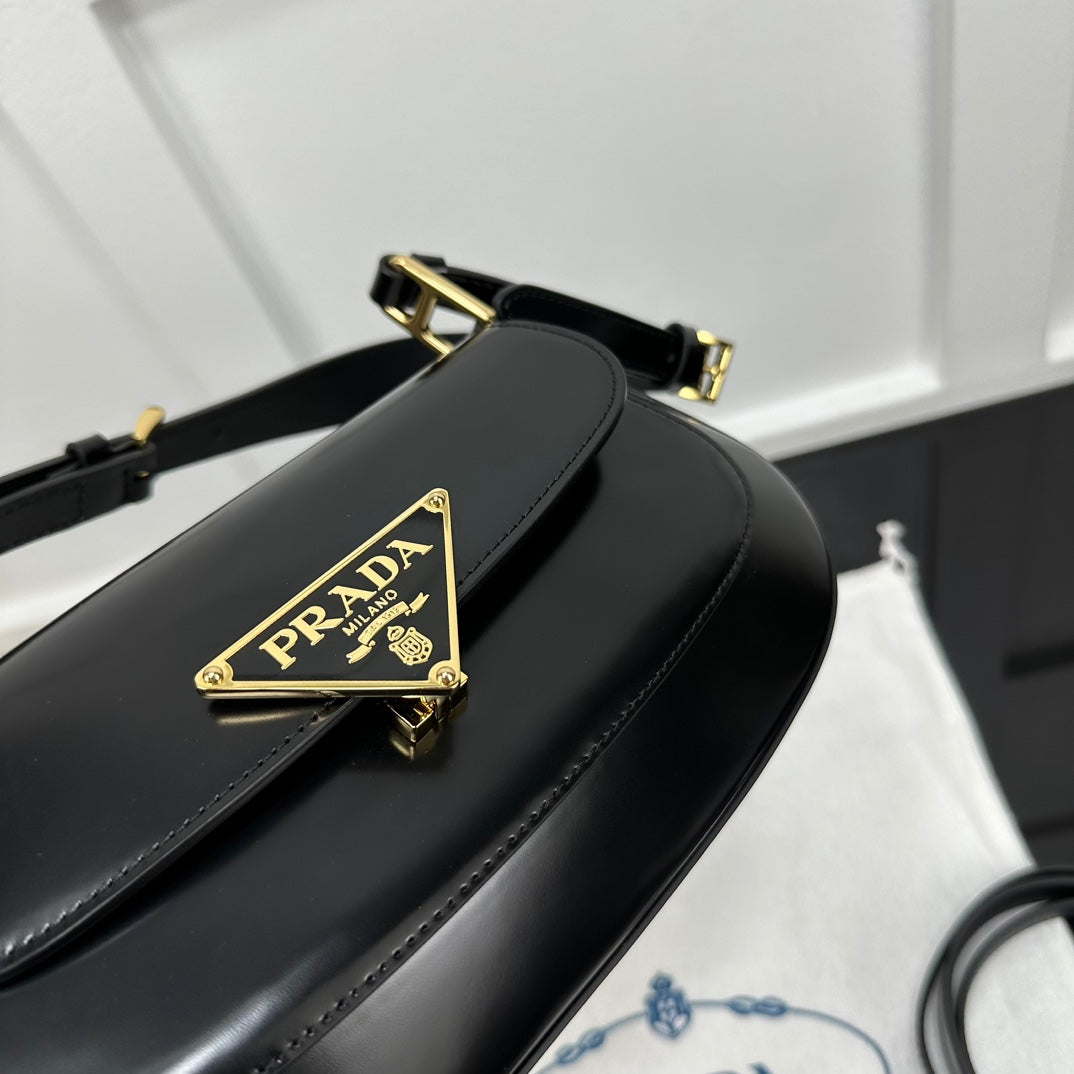 Prada 2026 Shoulder Bag 24cm Patent Leather