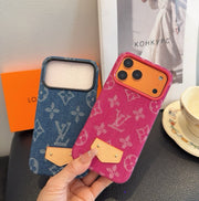 Louis Vuitton Denim Leather Label Phone Case 395085